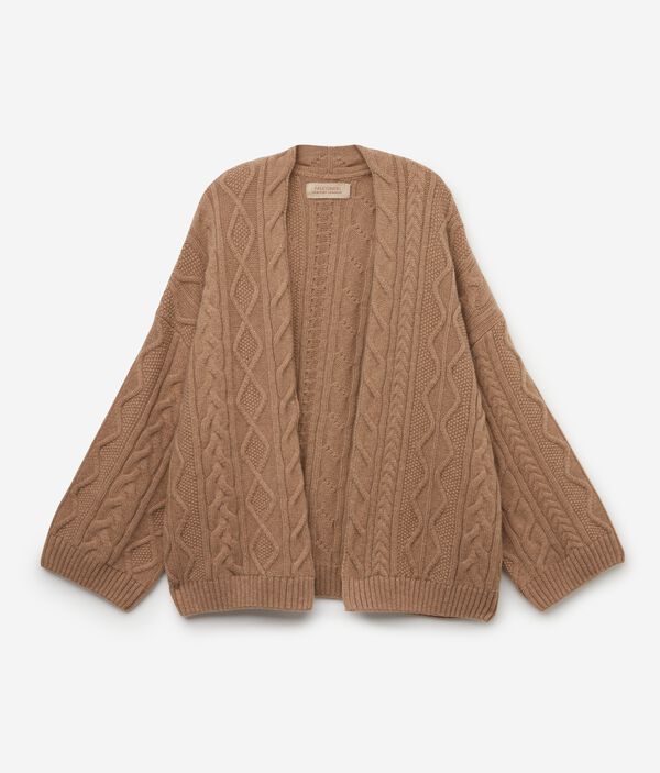 Накидка из ультрамягкого кашемира с косами