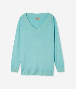 Μπλούζα με Λαιμόκοψη V από Ultrafine Cashmere