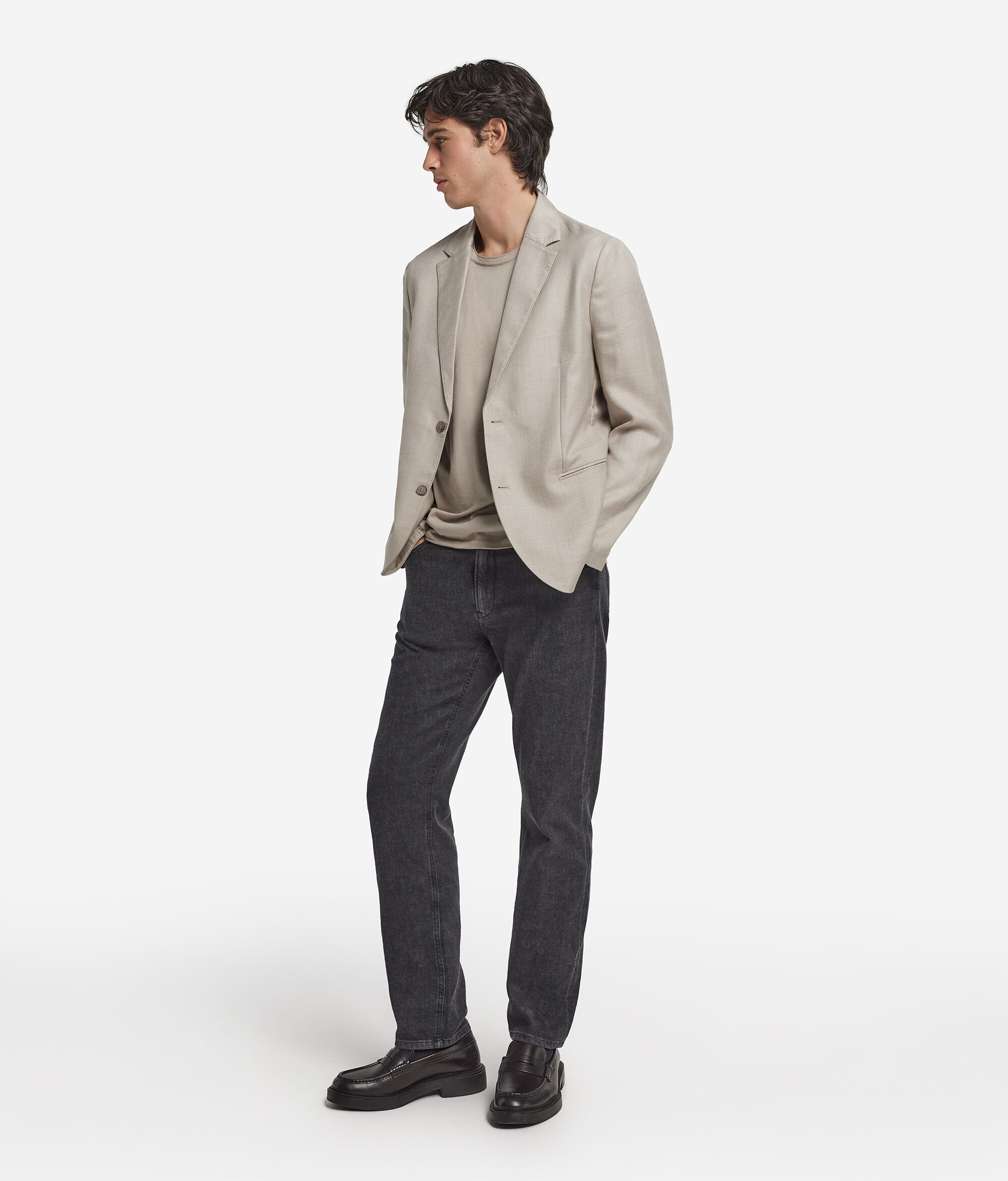 Casaco em Caxemira e Seda