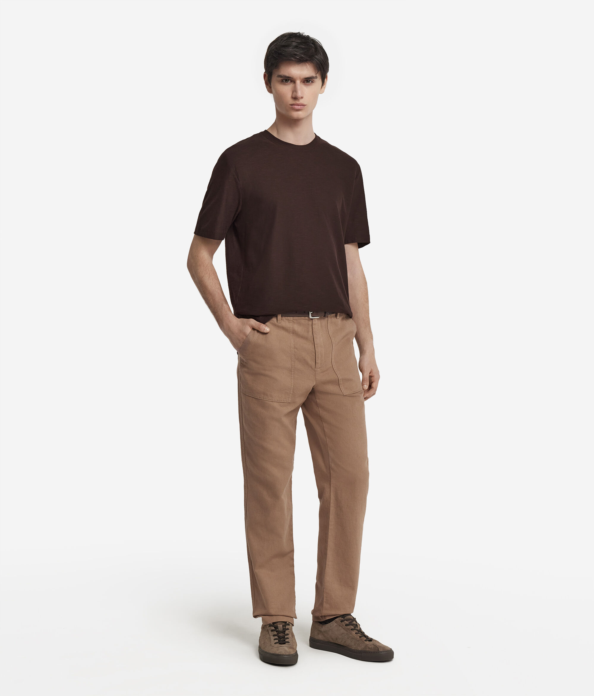 Short-Sleeved Twist-Stitch T-Shirt