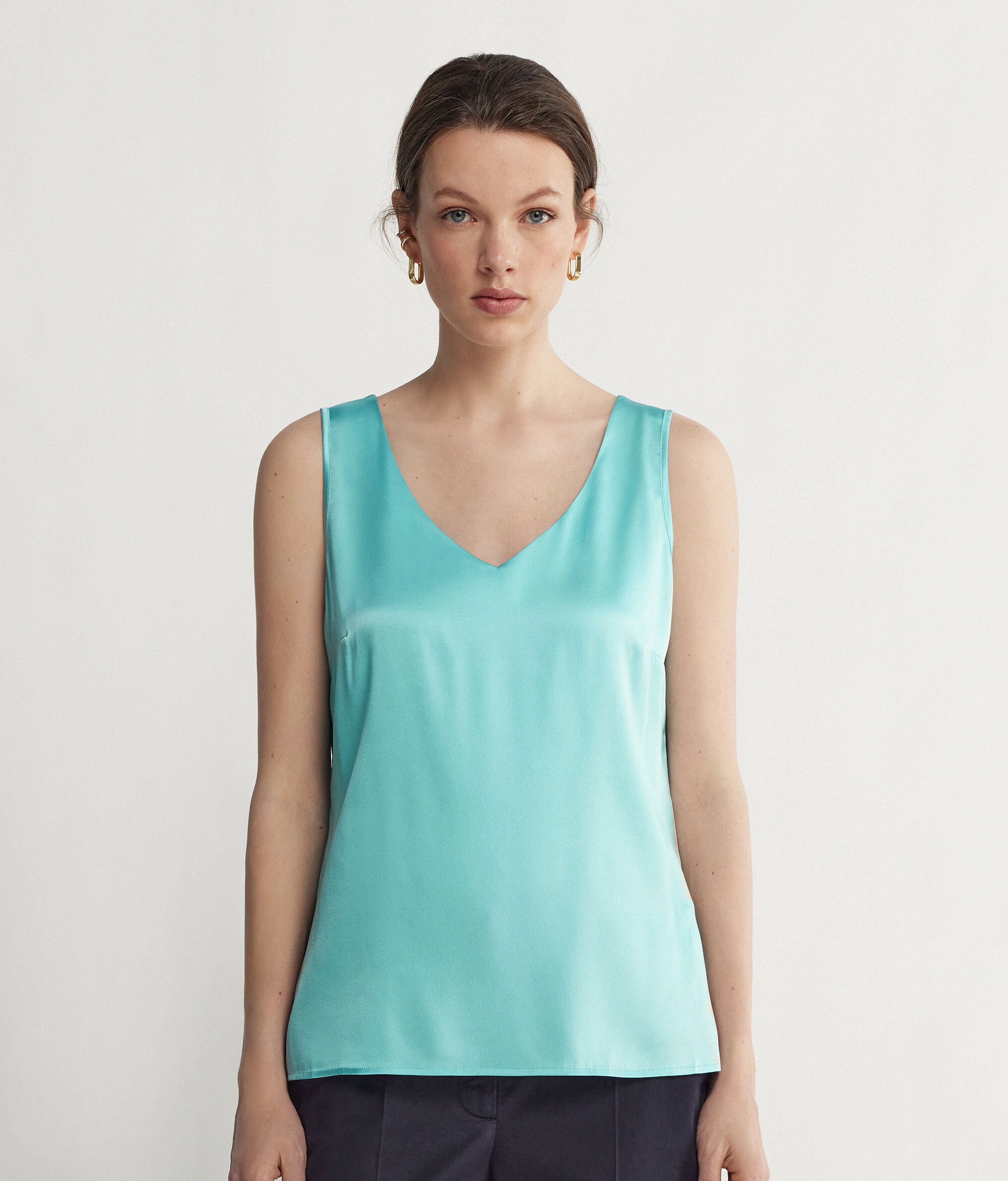 V-Neck Silk Camisole