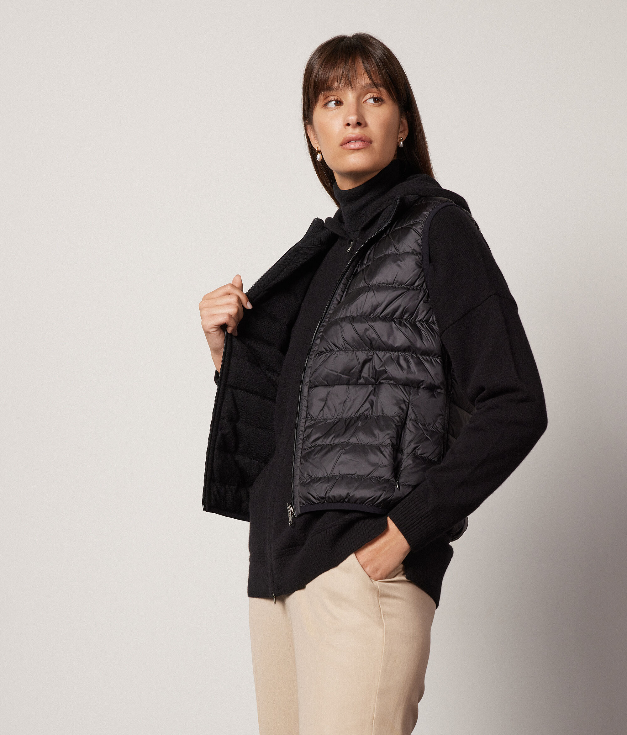 Reversible Cashmere Down Gilet