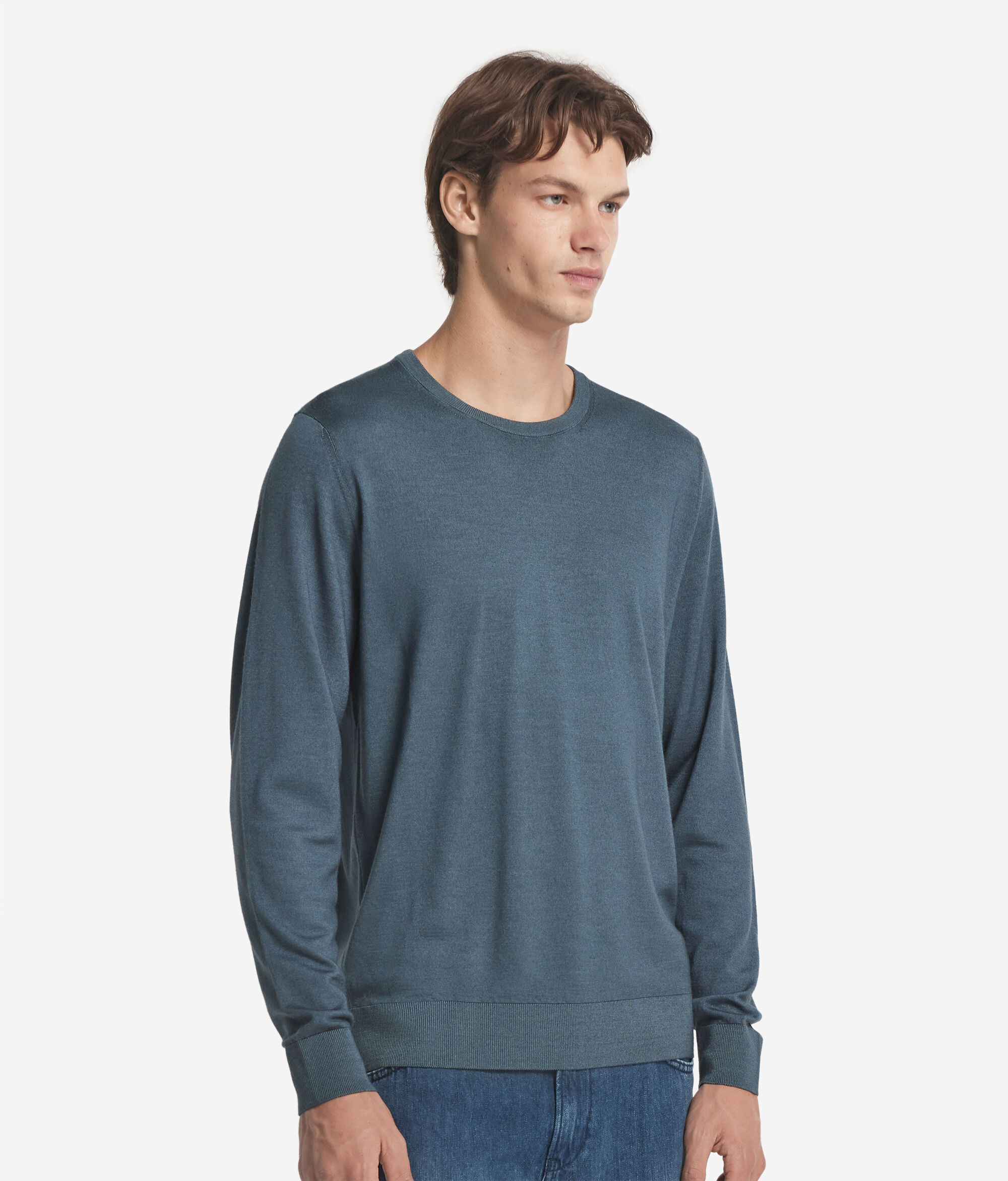 Suéter de hombre de cuello redondo de cashmere ultrafine