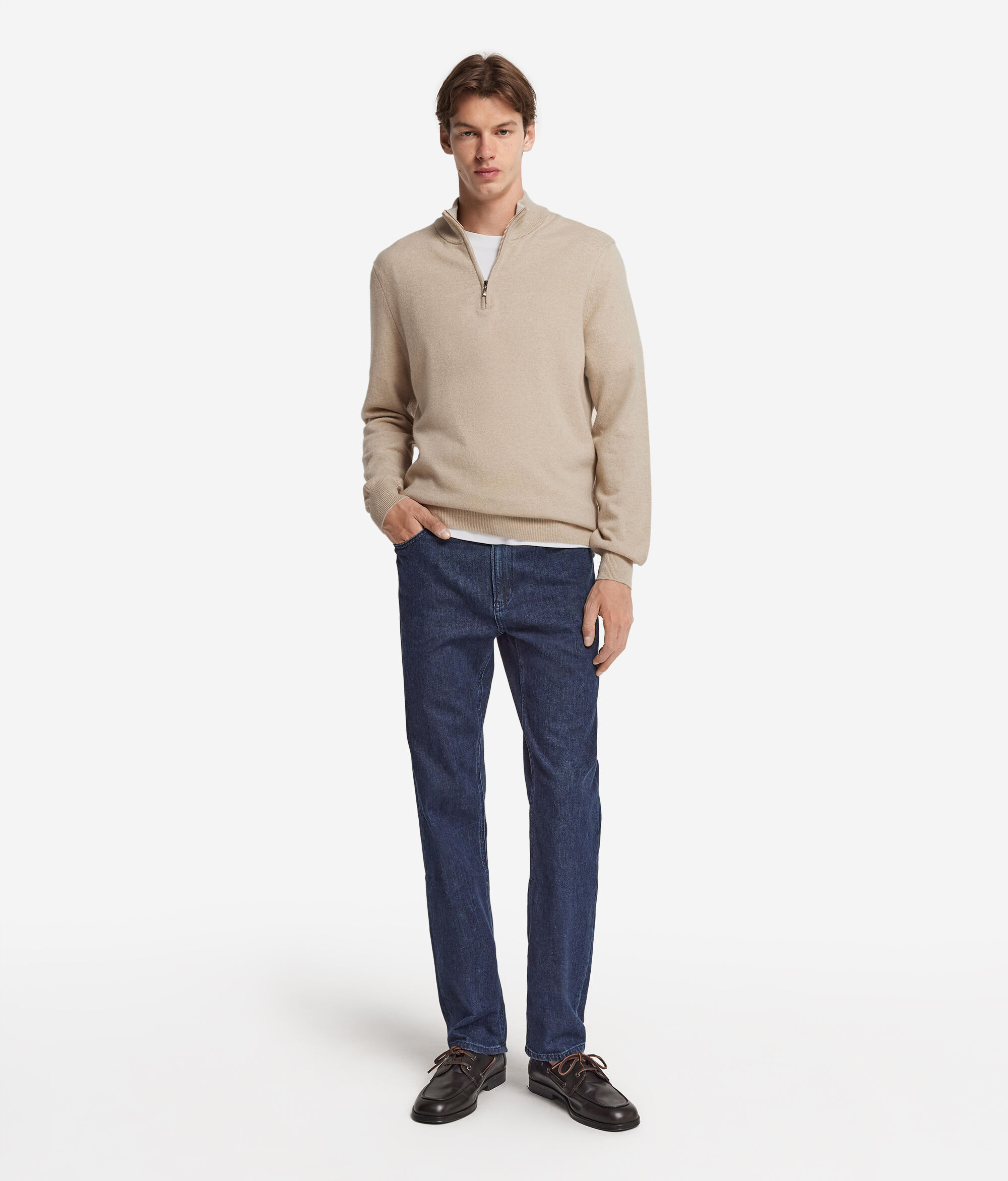 Pull camionneur homme en cachemire ultra-doux