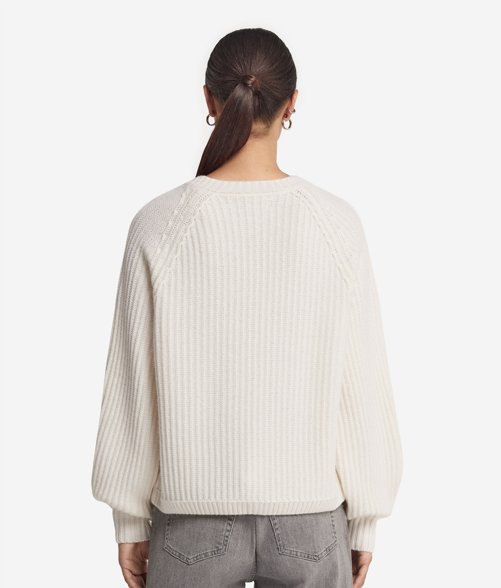 Ζακέτα από Ultrasoft Cashmere με Πλέξη Λάστιχο
