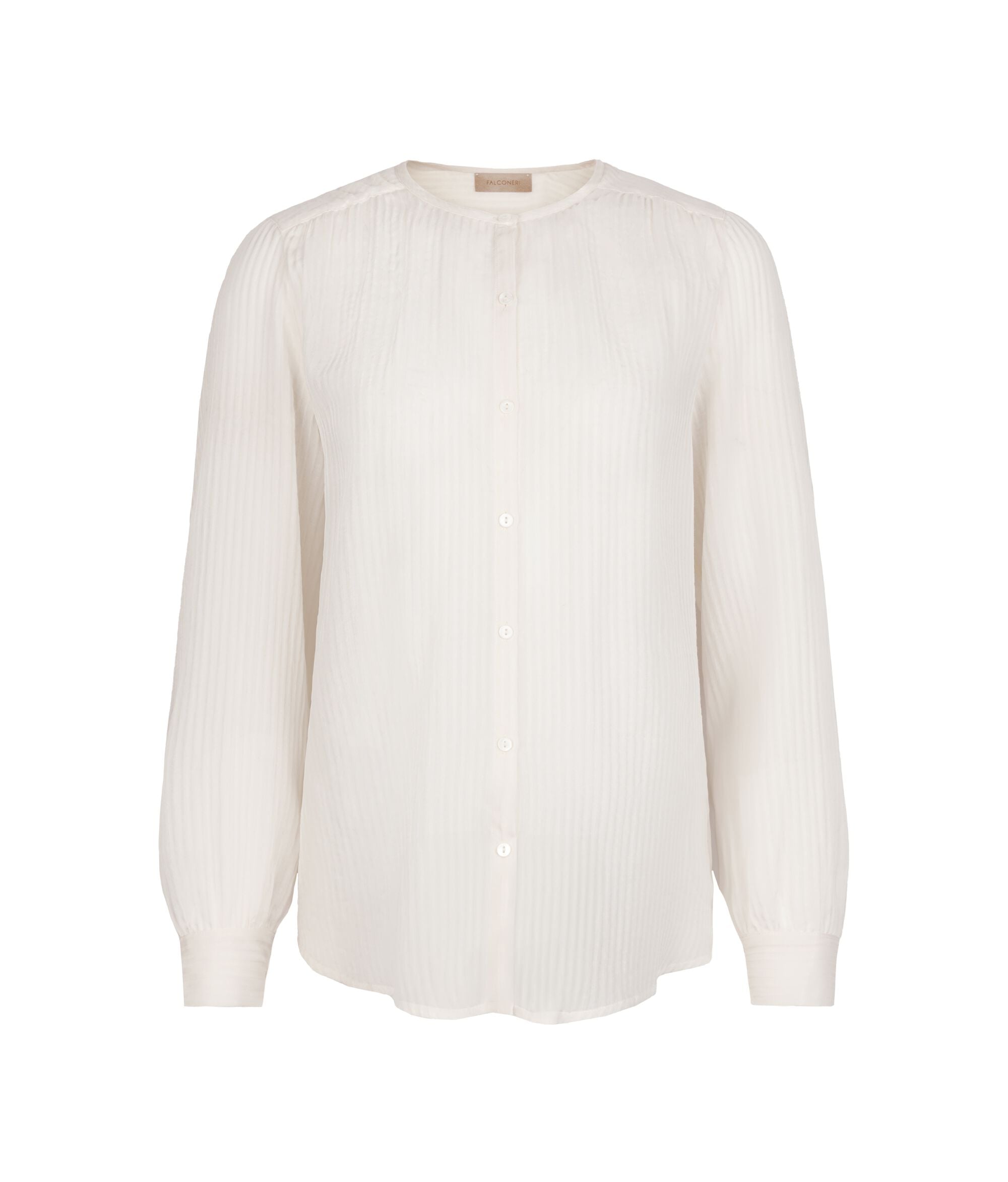 Embossed muslin blouse