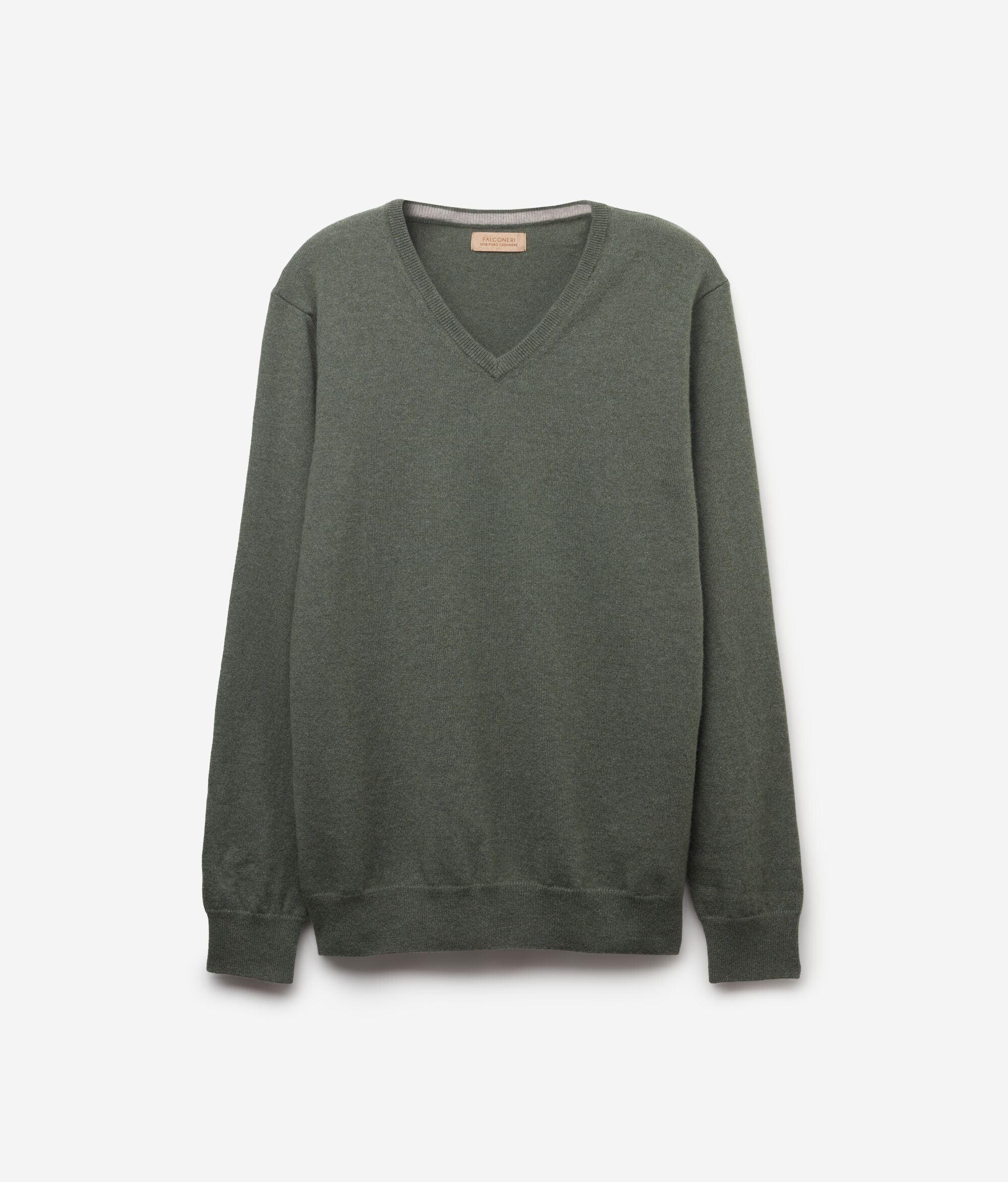 Camisola com Decote em V em Ultrasoft Cashmere