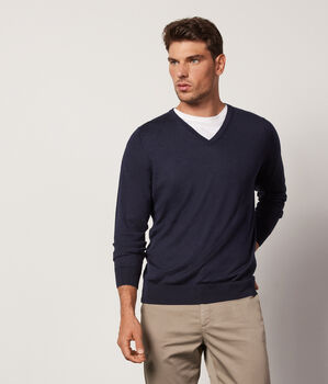 Maglia Scollo V in Cashmere Ultrafine