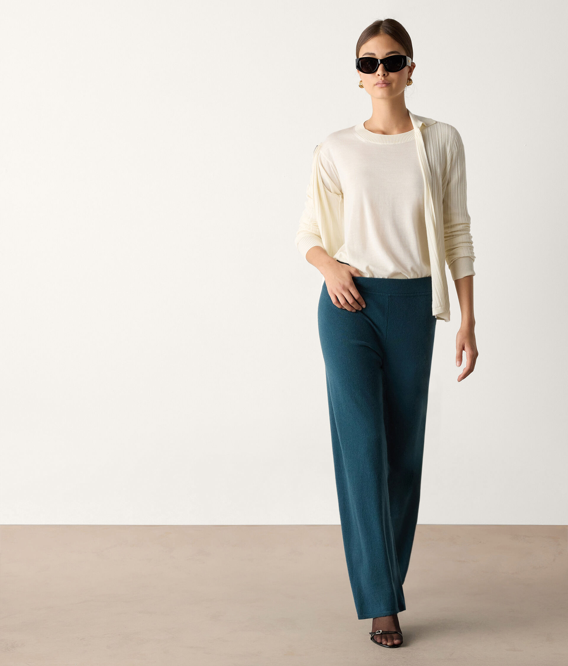 Palazzo-Hose aus Kaschmir Ultrasoft