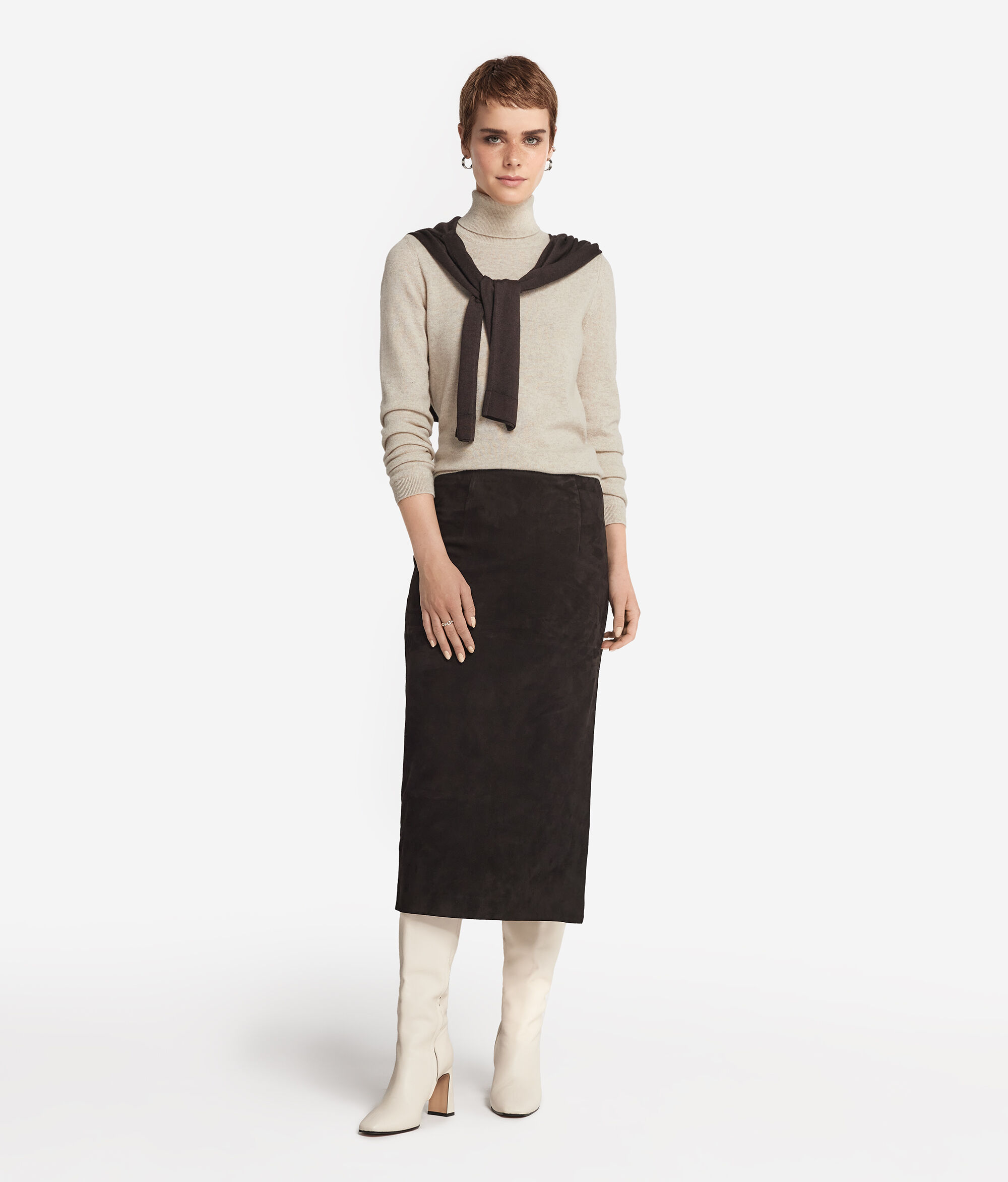 Col roulé femme en cachemire ultra-doux