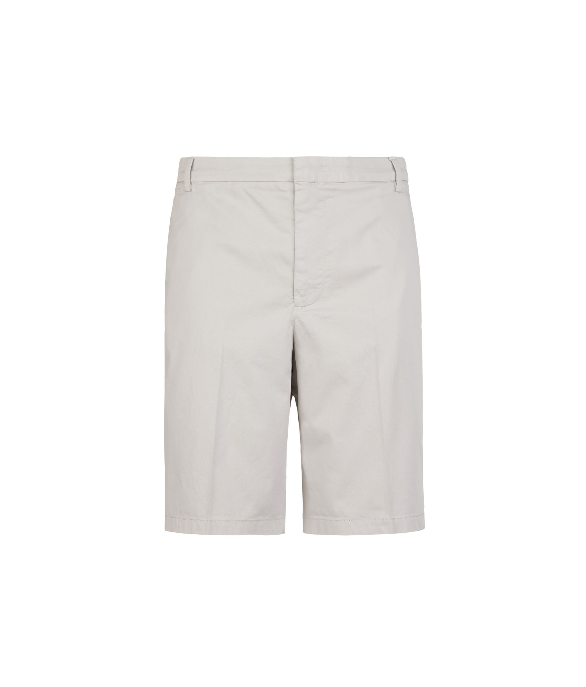 Pantalone Chino Corto in Cotone Colore Ghiaccio