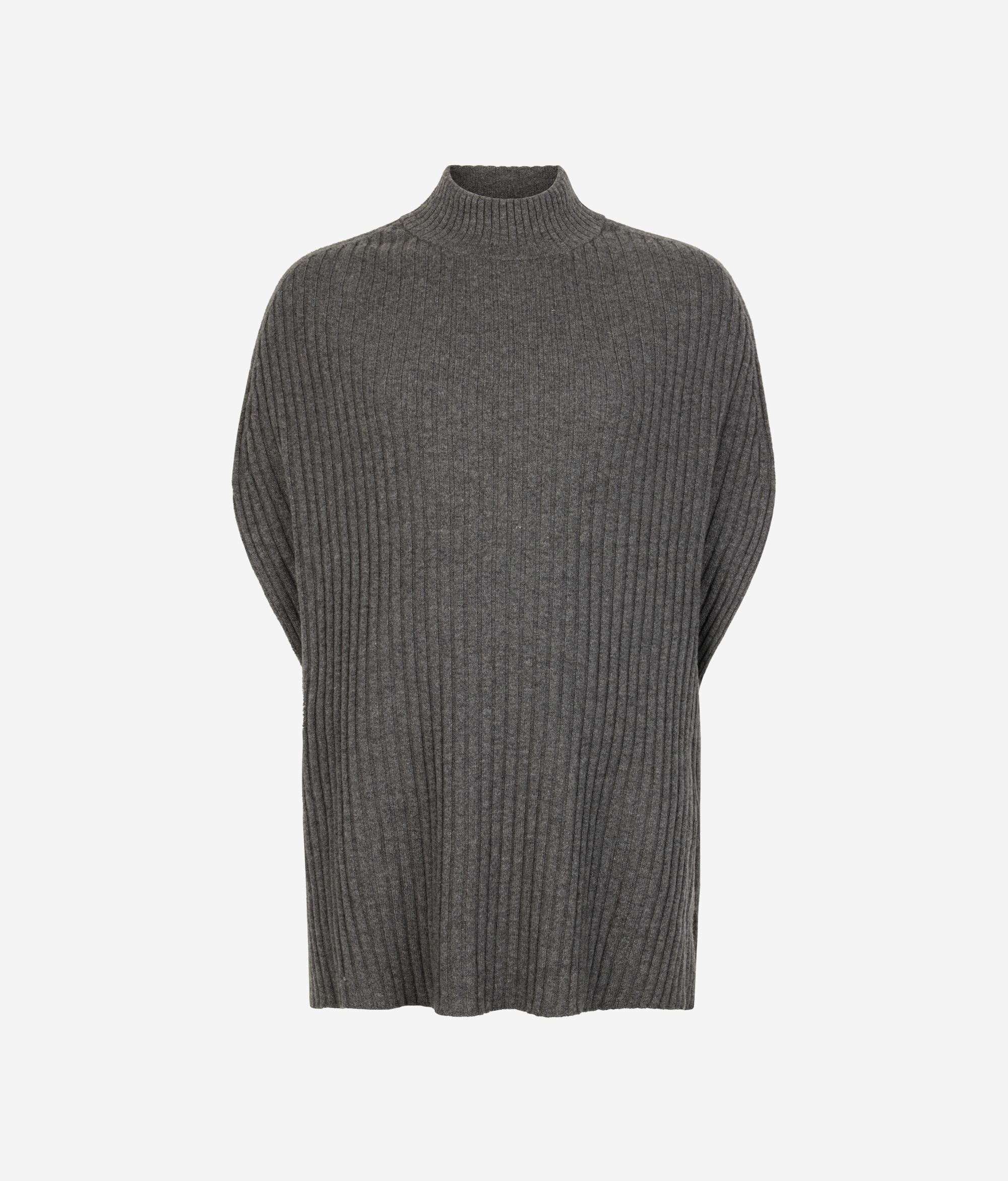 Ultrasoft Cashmere ribbed cape
