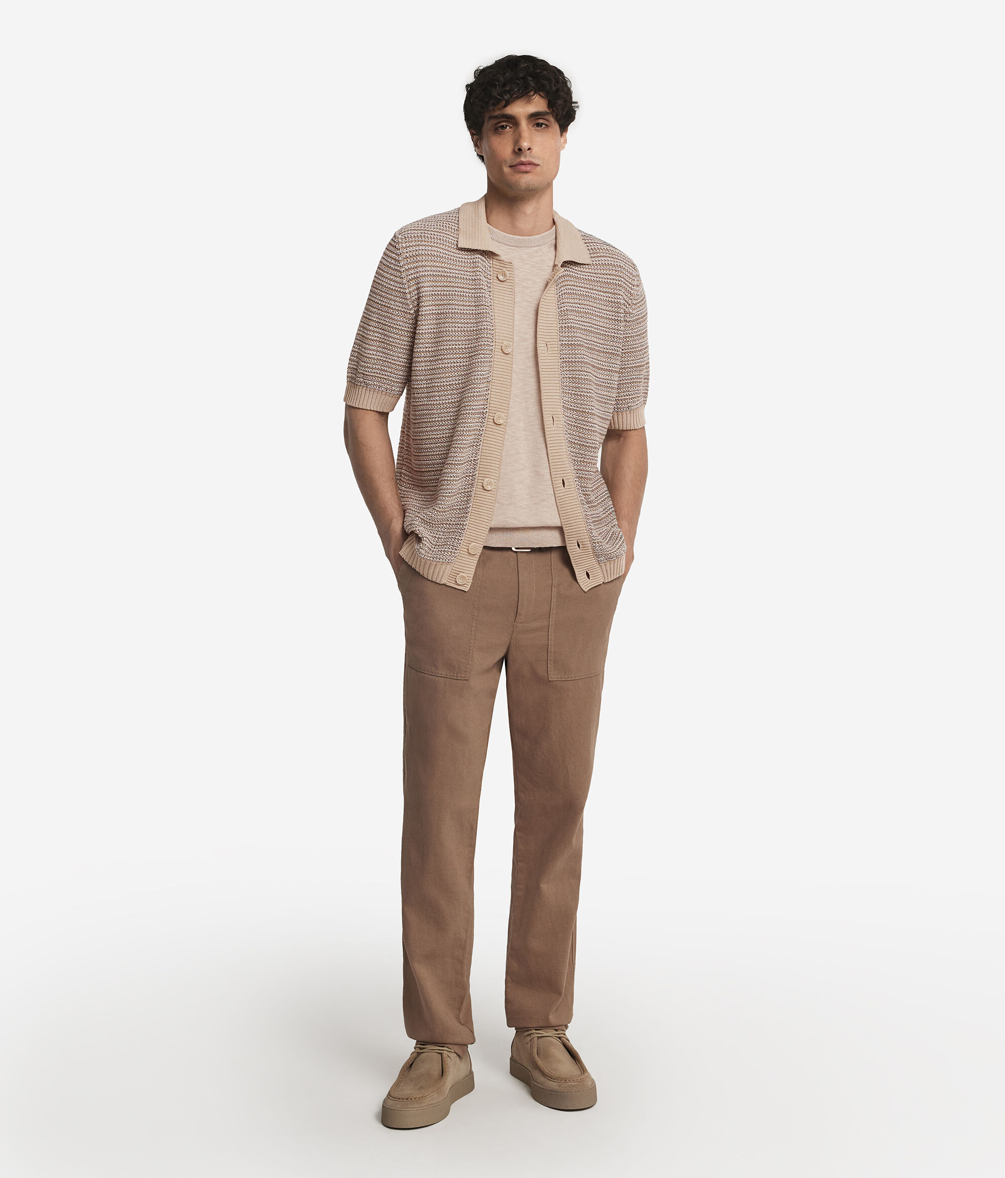Short-sleeved polo shirt