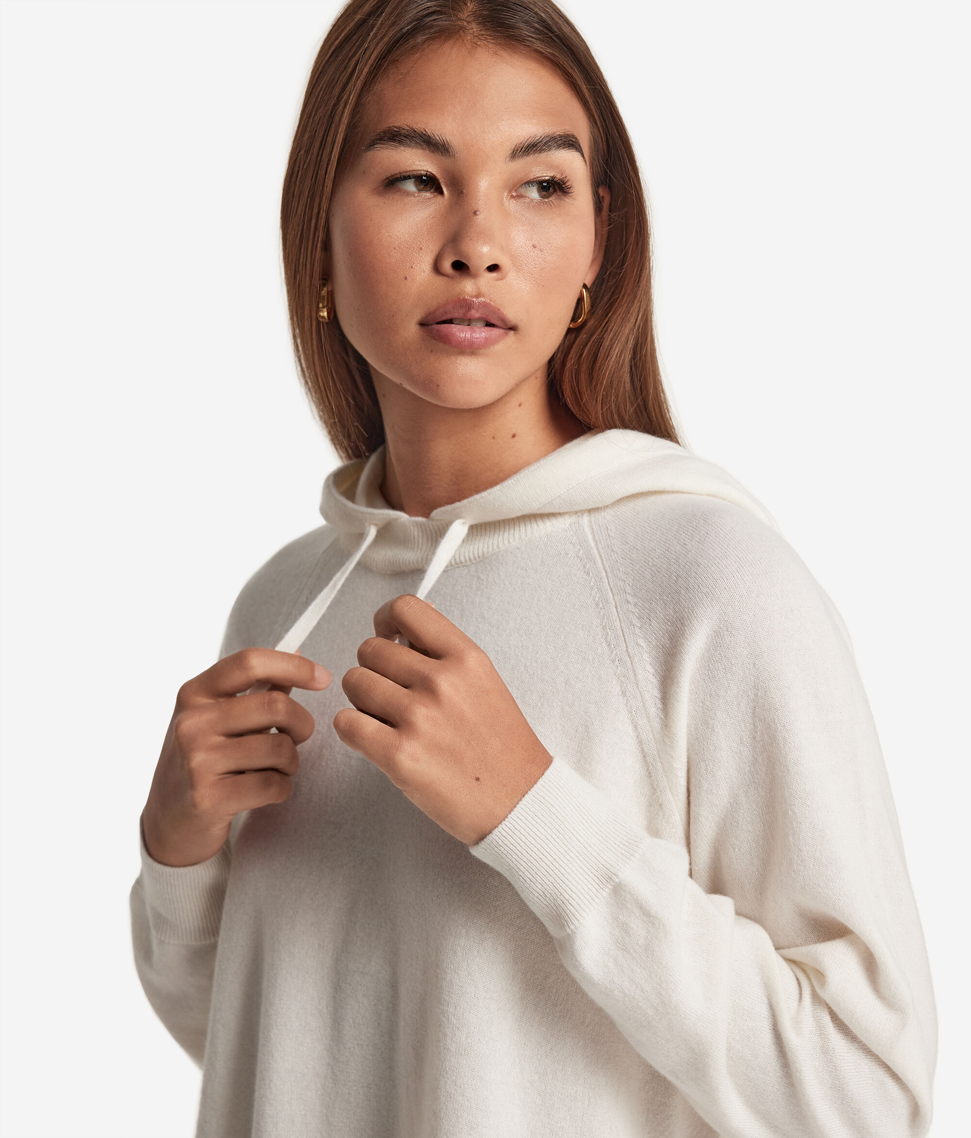 Bluza z kapturem z kaszmiru Ultrasoft