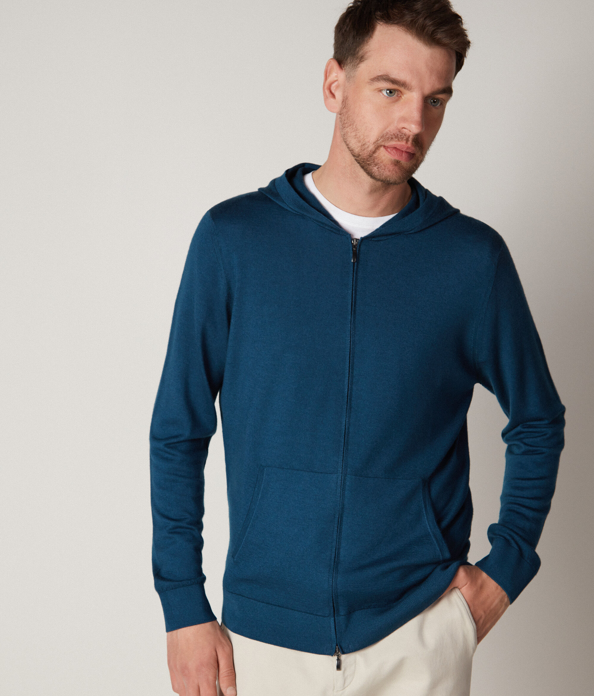 Felpa con Cappuccio in Cashmere Ultrafine