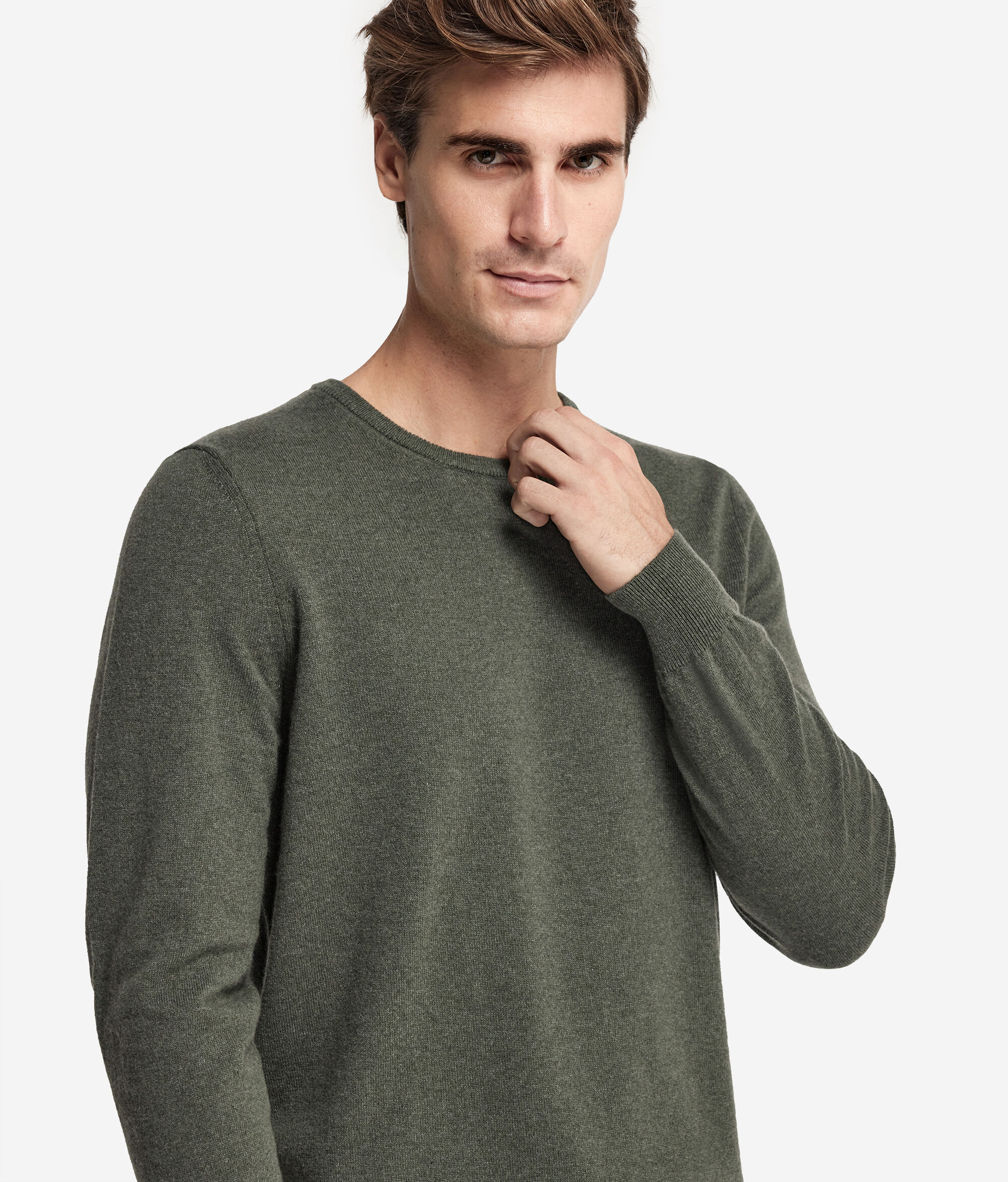 Sweter z Okrągłym Dekoltem z Kaszmiru Ultrasoft