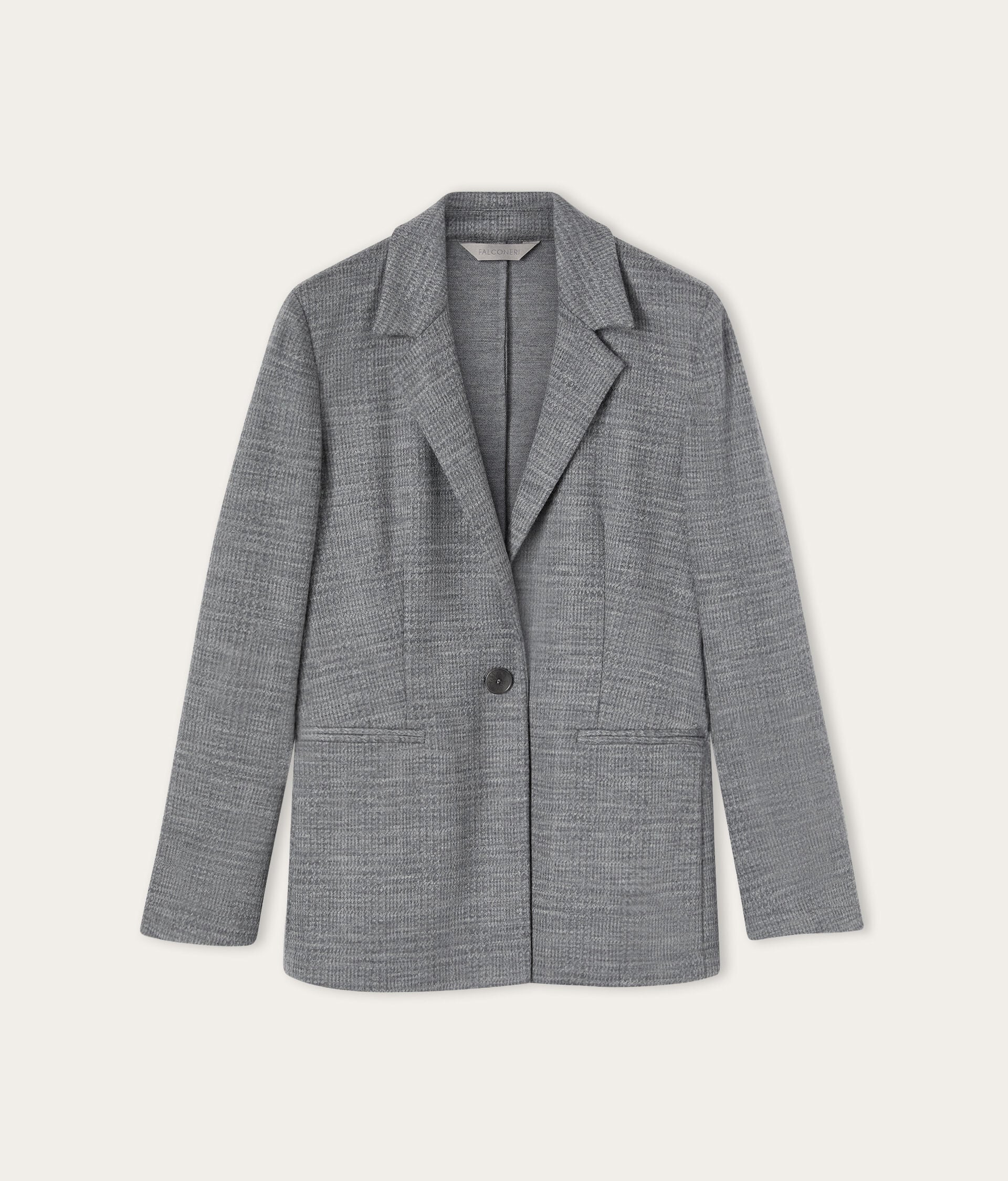 Veste en laine pied-de-poule