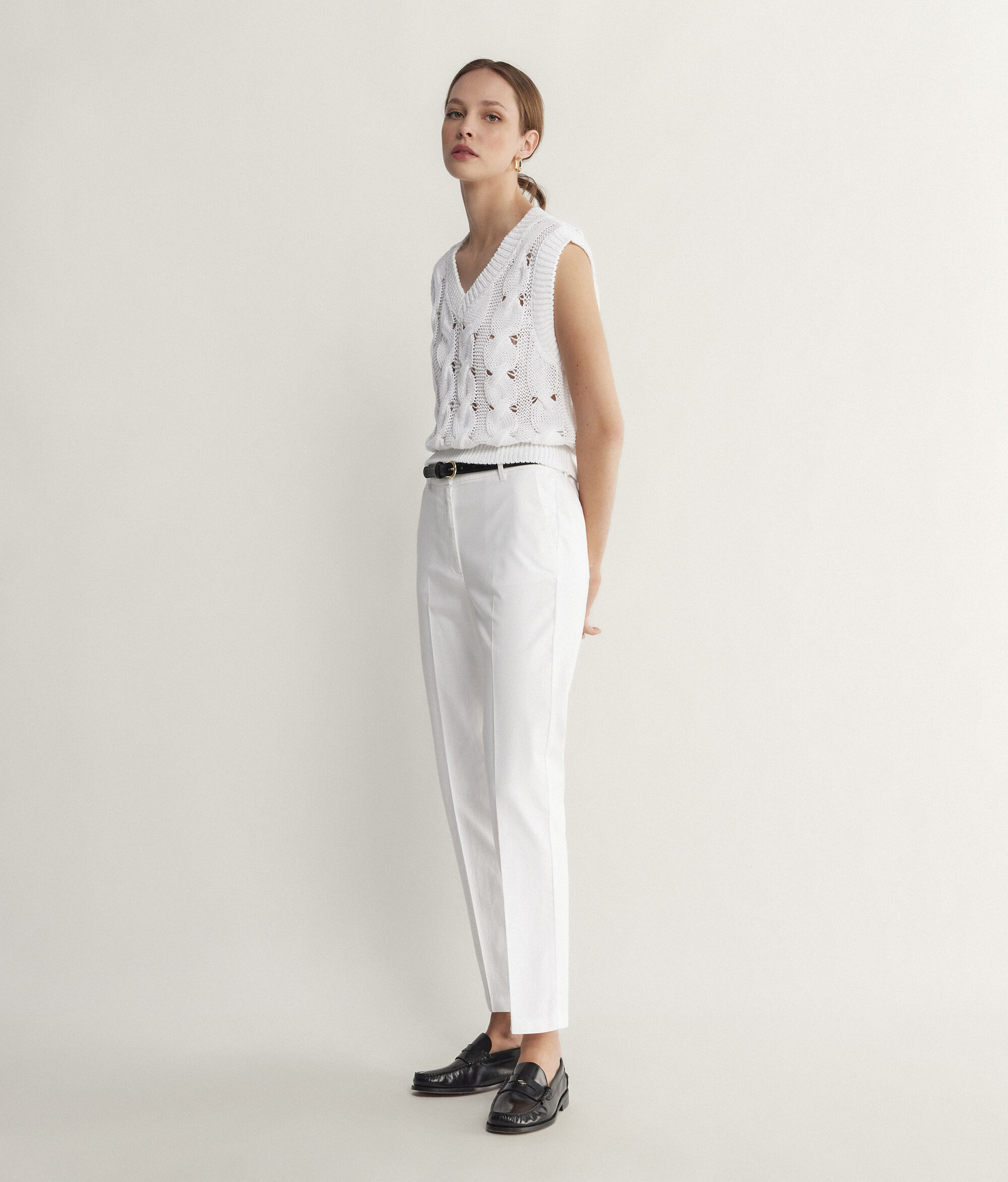 Pantalons de tub amb cremallera
