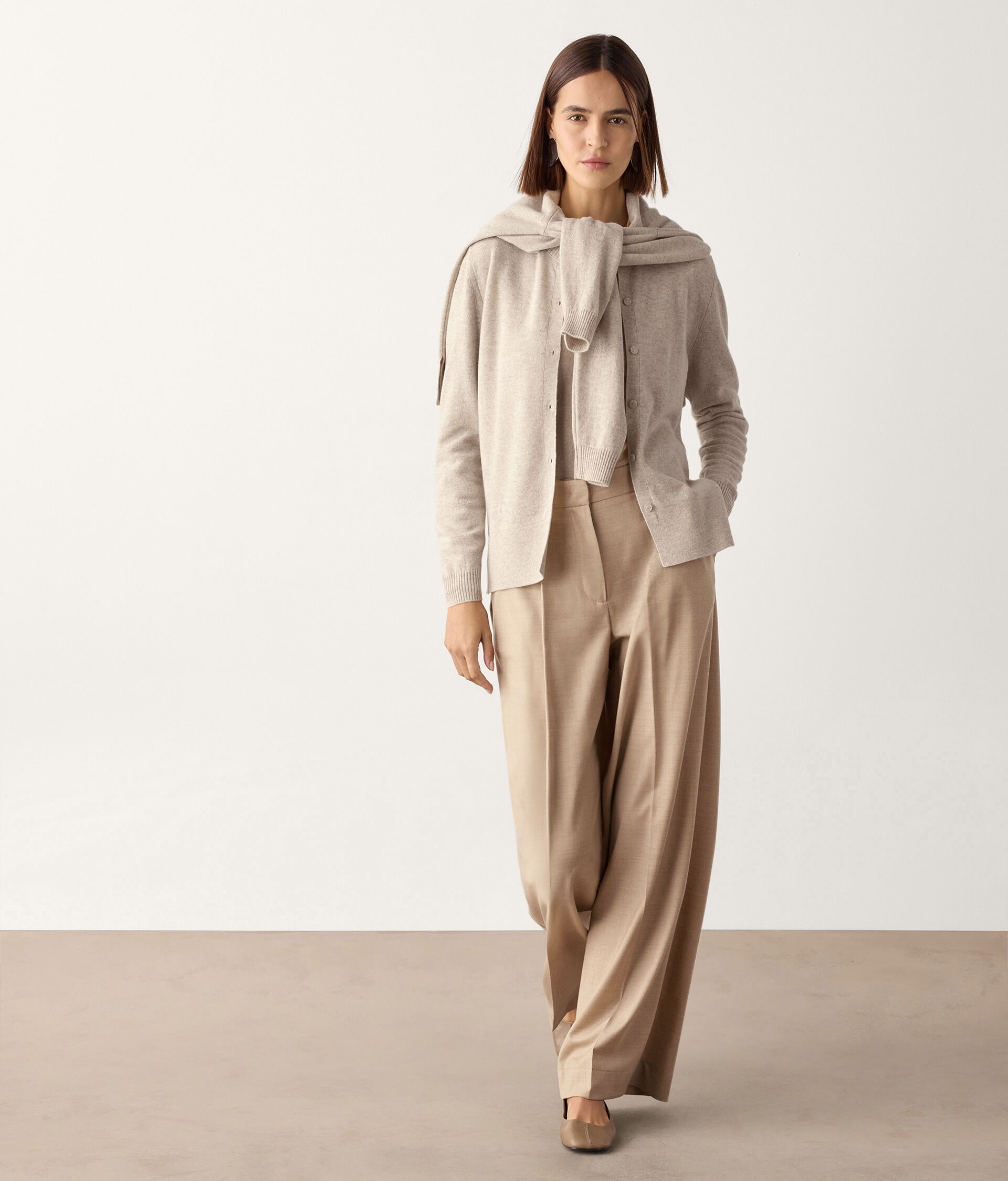 Gilet fendu en cachemire