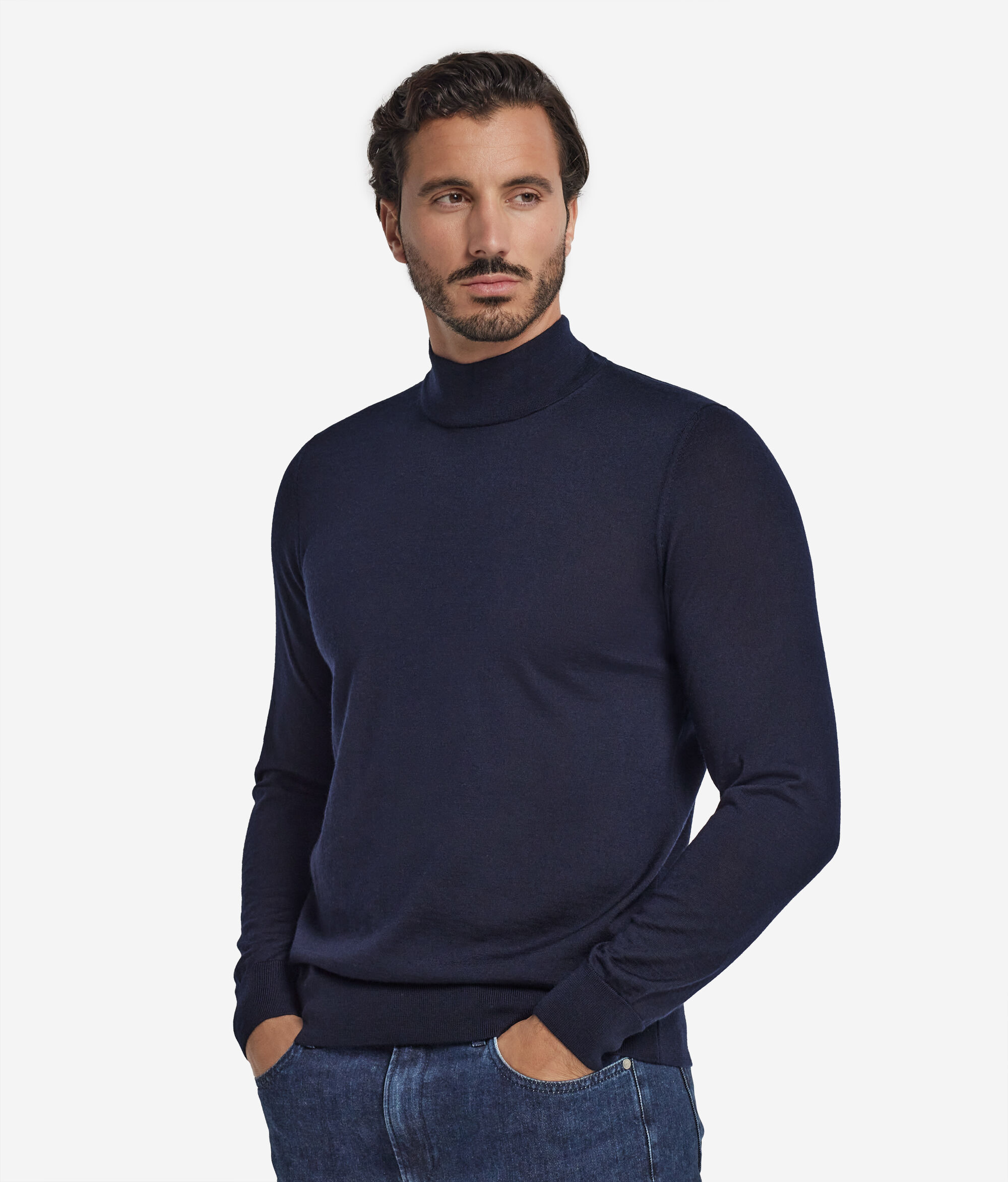 Long-Sleeved Cashmere Turtleneck