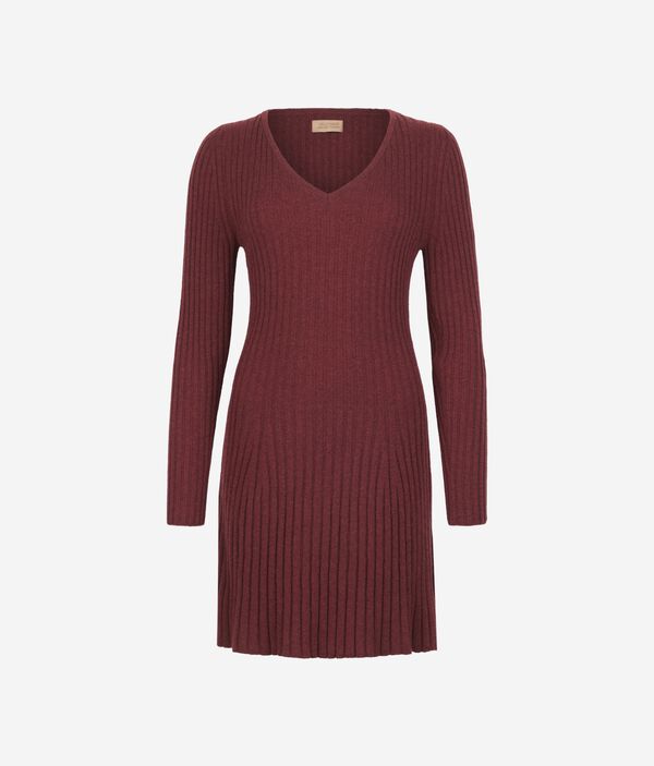 Платье в рубчик из ультрамягкого кашемира