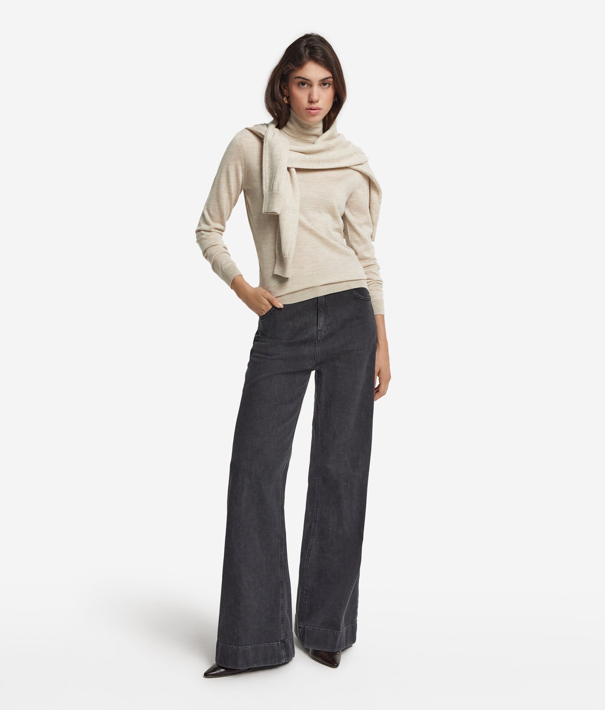Ultrafine Cashmere Turtleneck Jumper