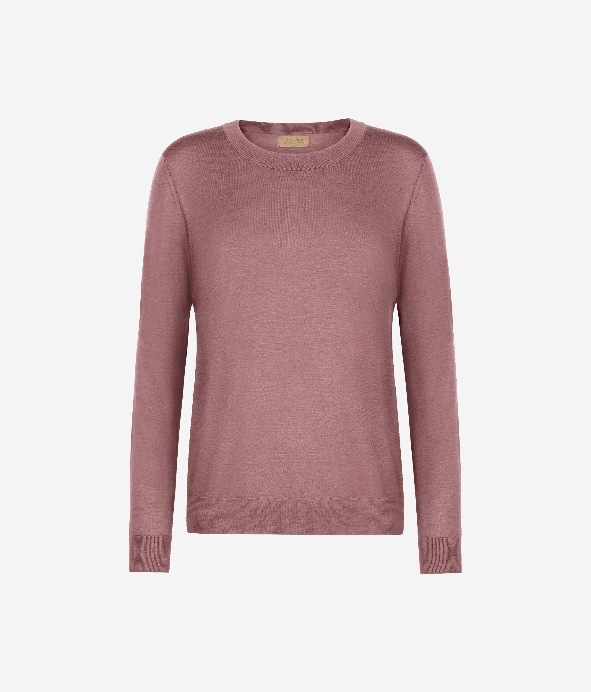 Pull à col rond en cachemire ultra-fin