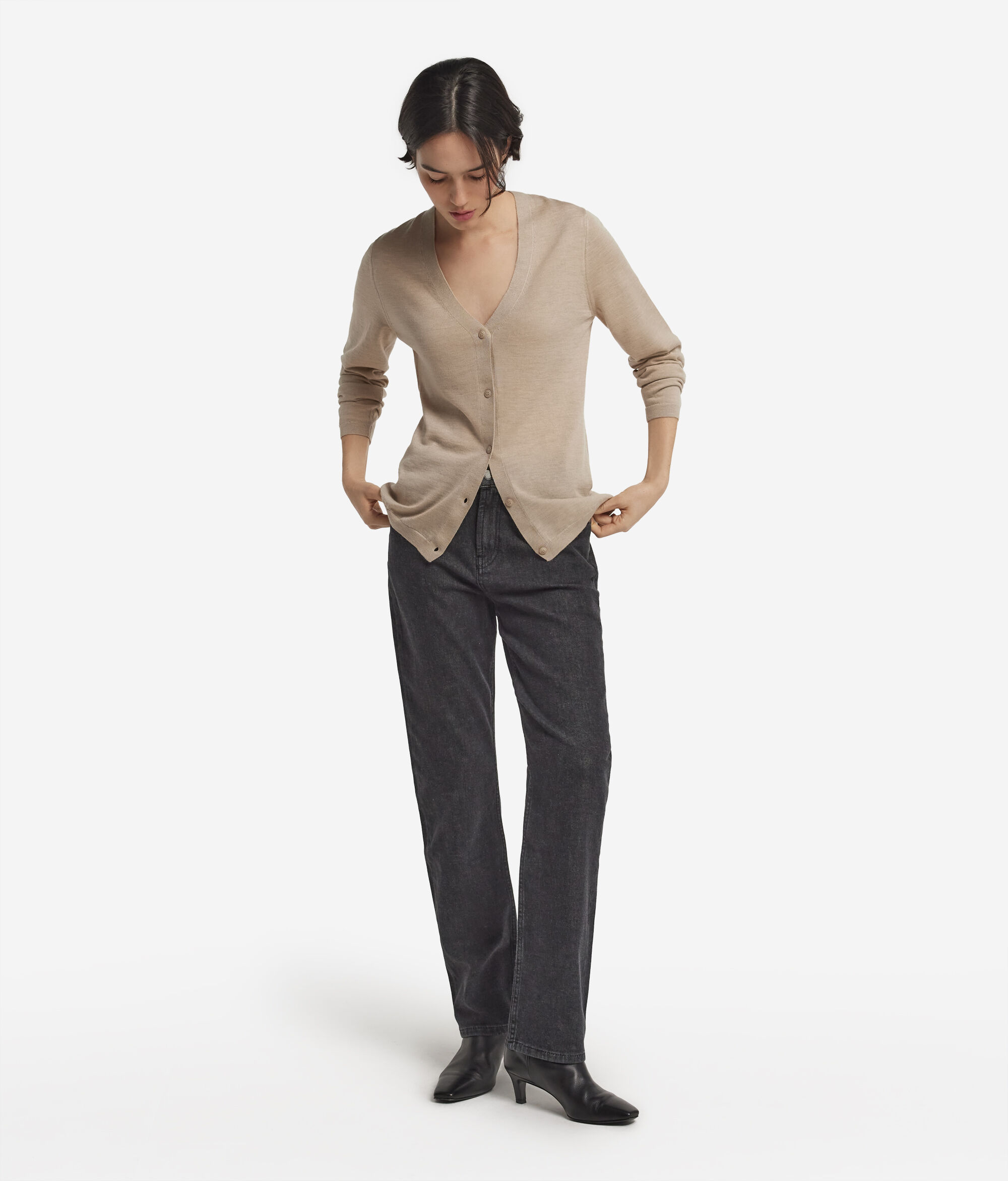 Ultrafine Cashmere V-Neck Cardigan