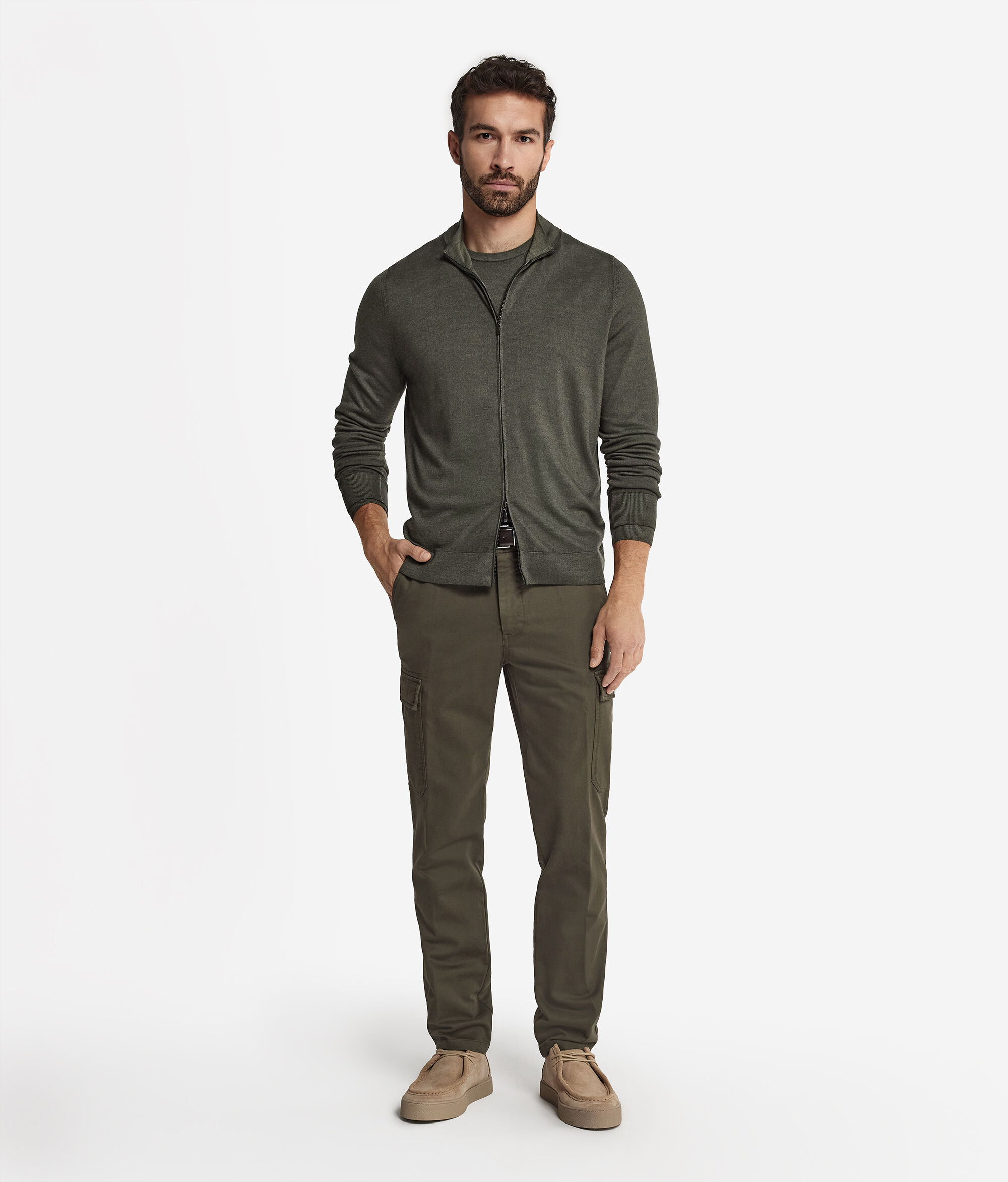 Càrdigan amb cremallera de Cashmere