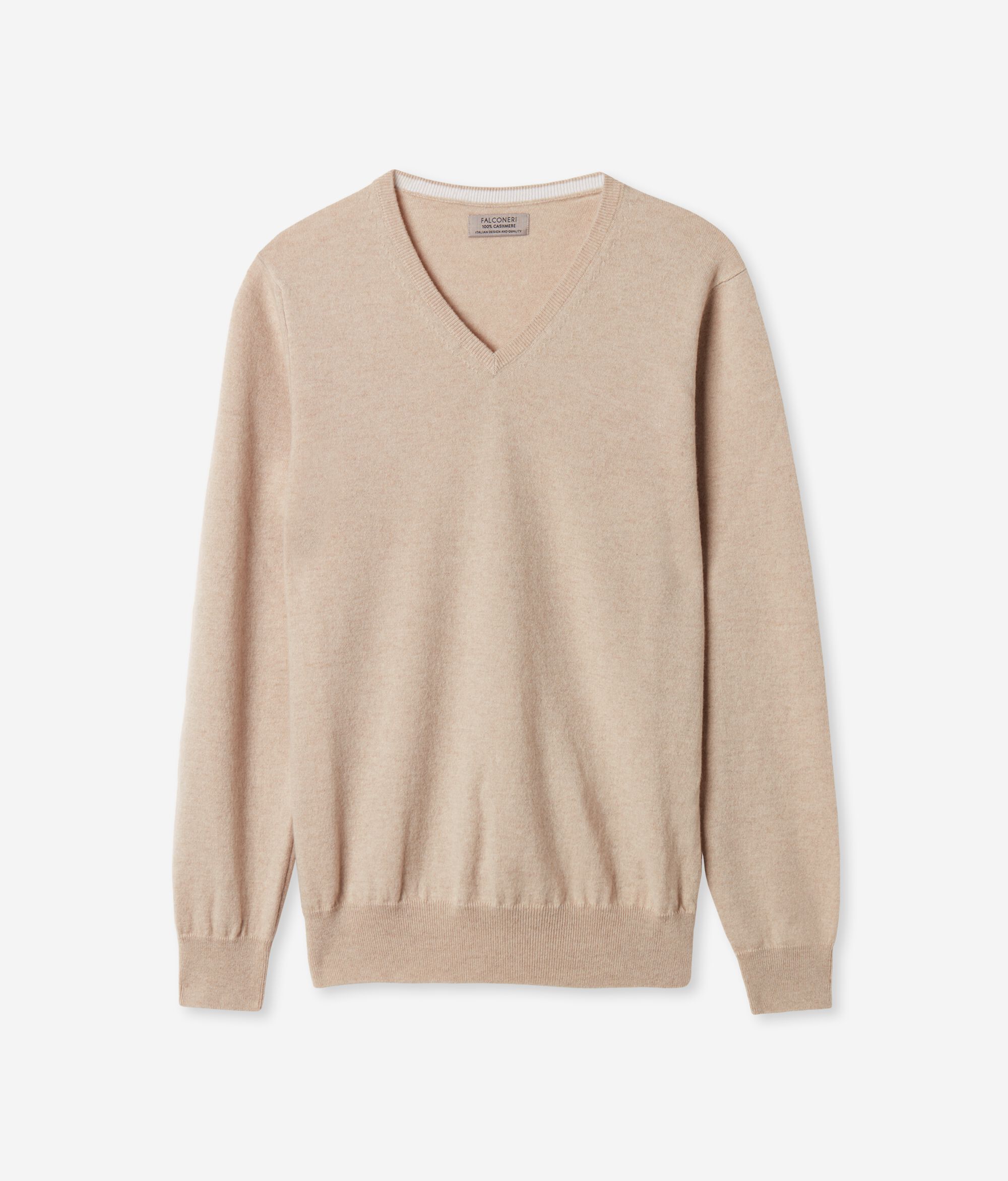 Svetřík s Výstřihem do V z Kašmíru Ultrasoft