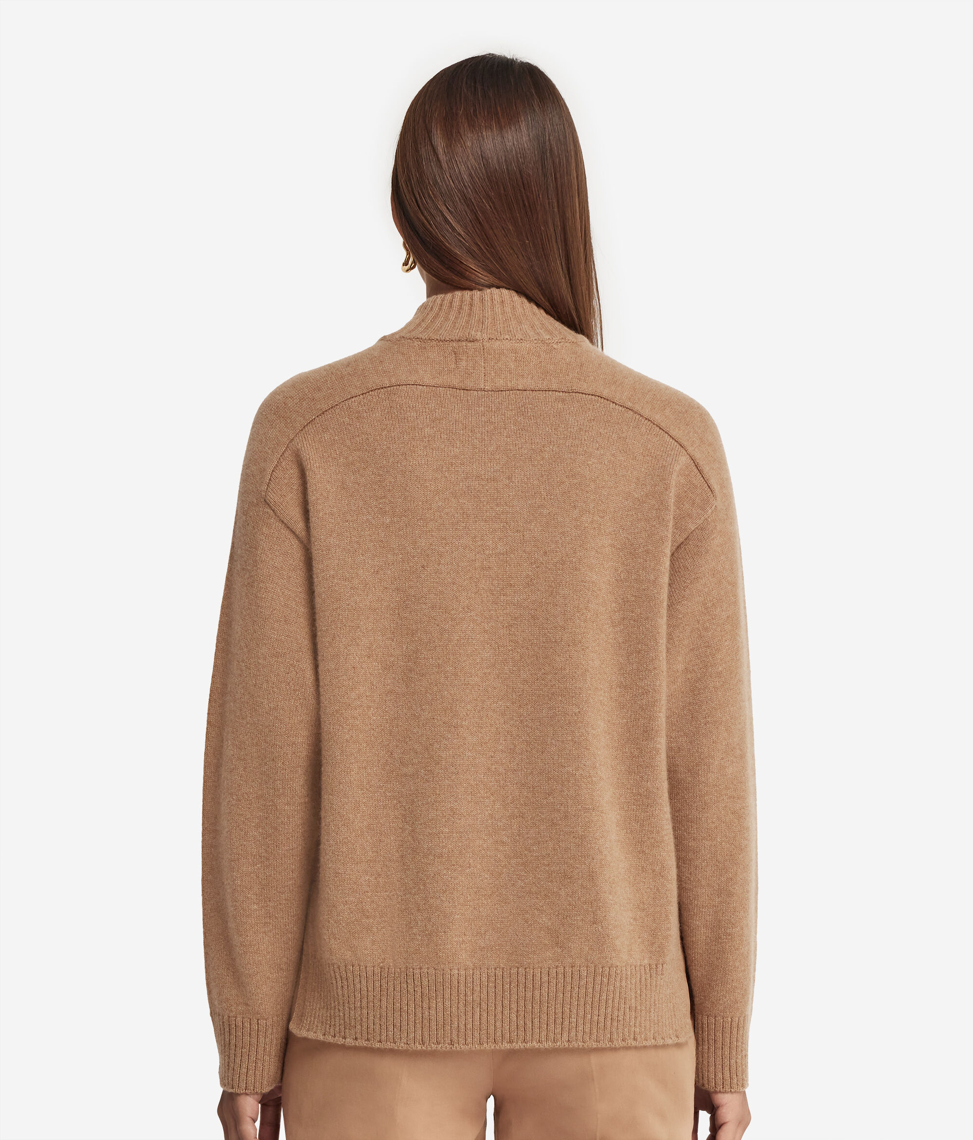 Ultrasoft Cashmere Turtleneck Sweater with Set-in Shoulders