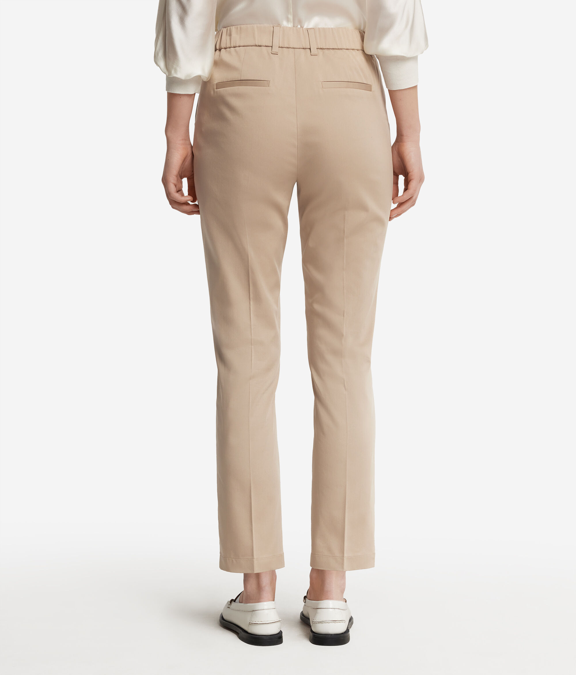 Зауженные брюки из хлопка