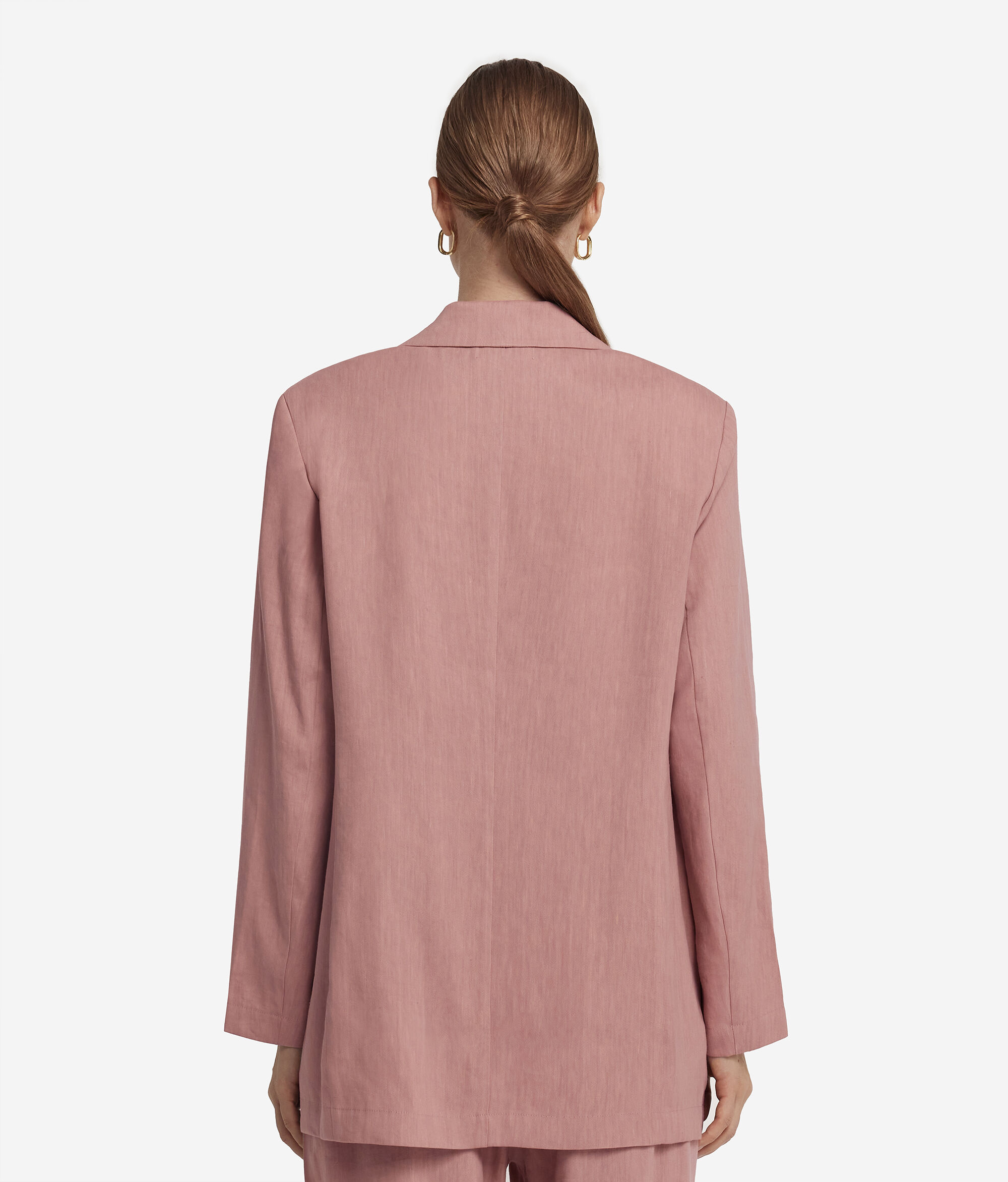 Blazer en lin et viscose