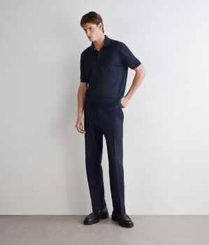 Koszulka polo z lnu i bawełny