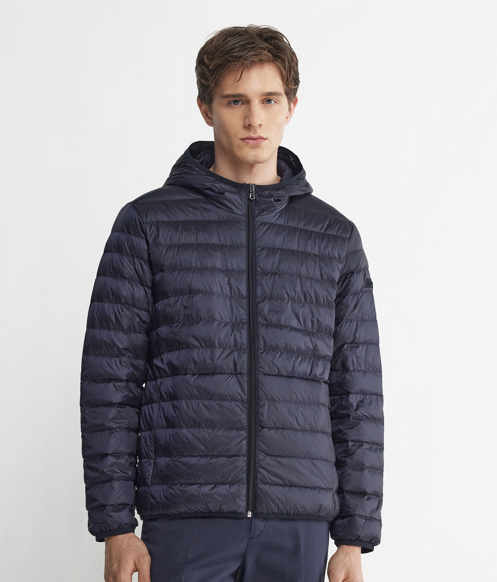 Piumino in Cashmere con cappuccio