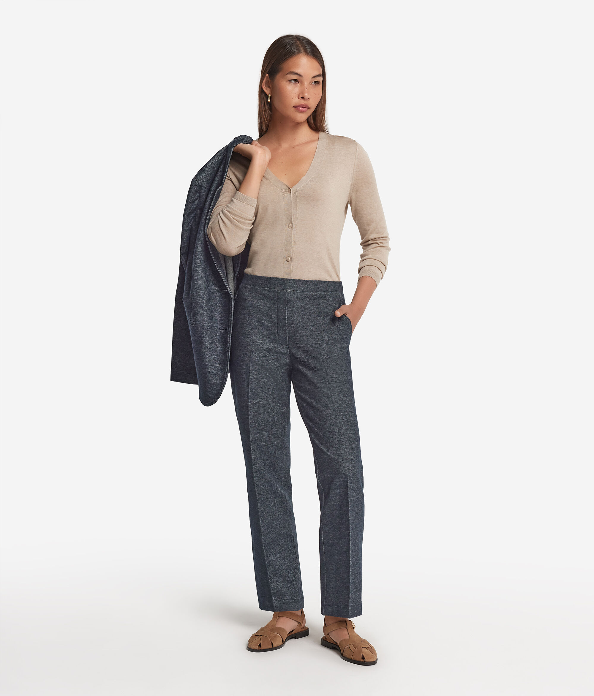 Denim Jersey Trousers