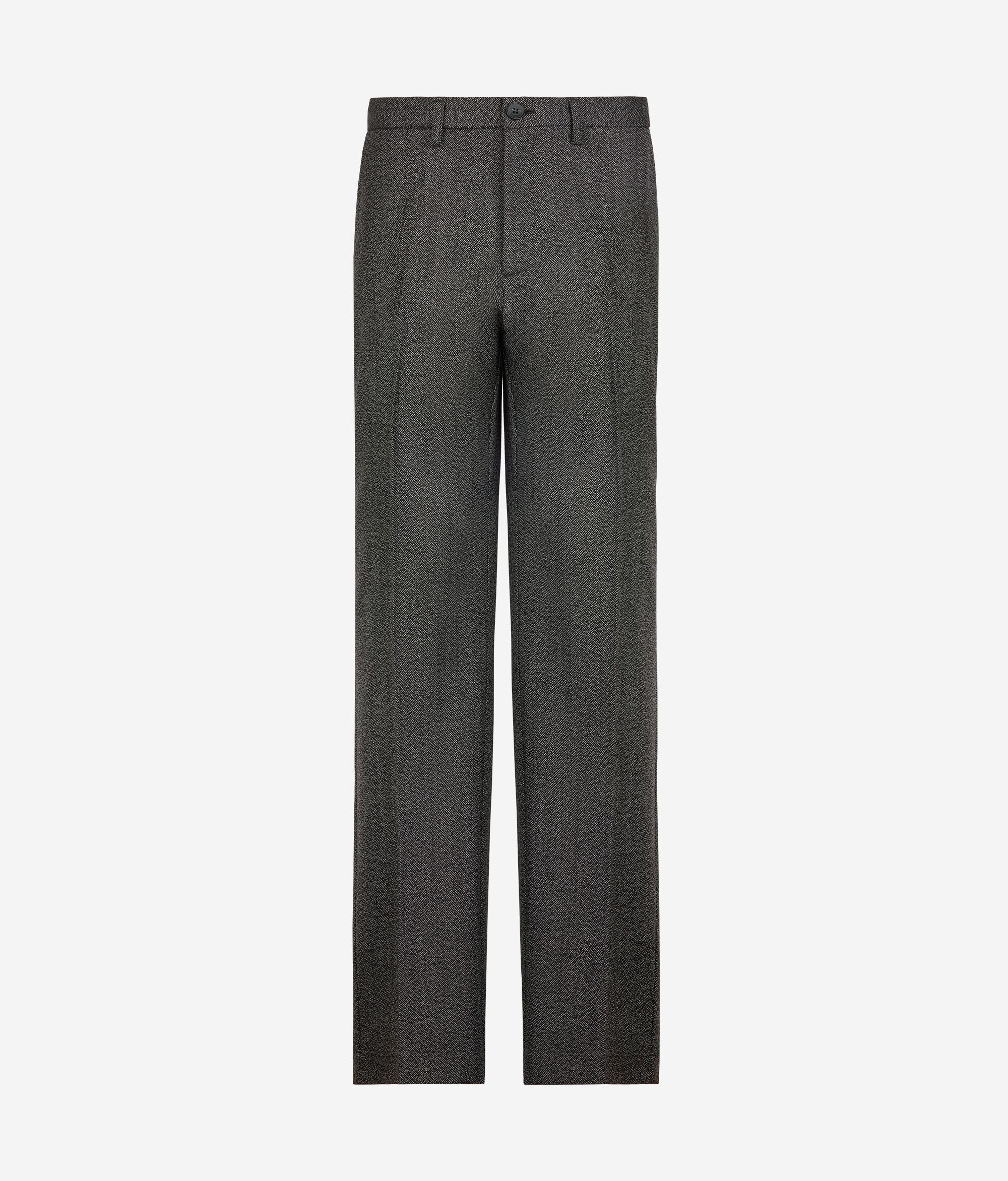 Pantalone in lana spinata