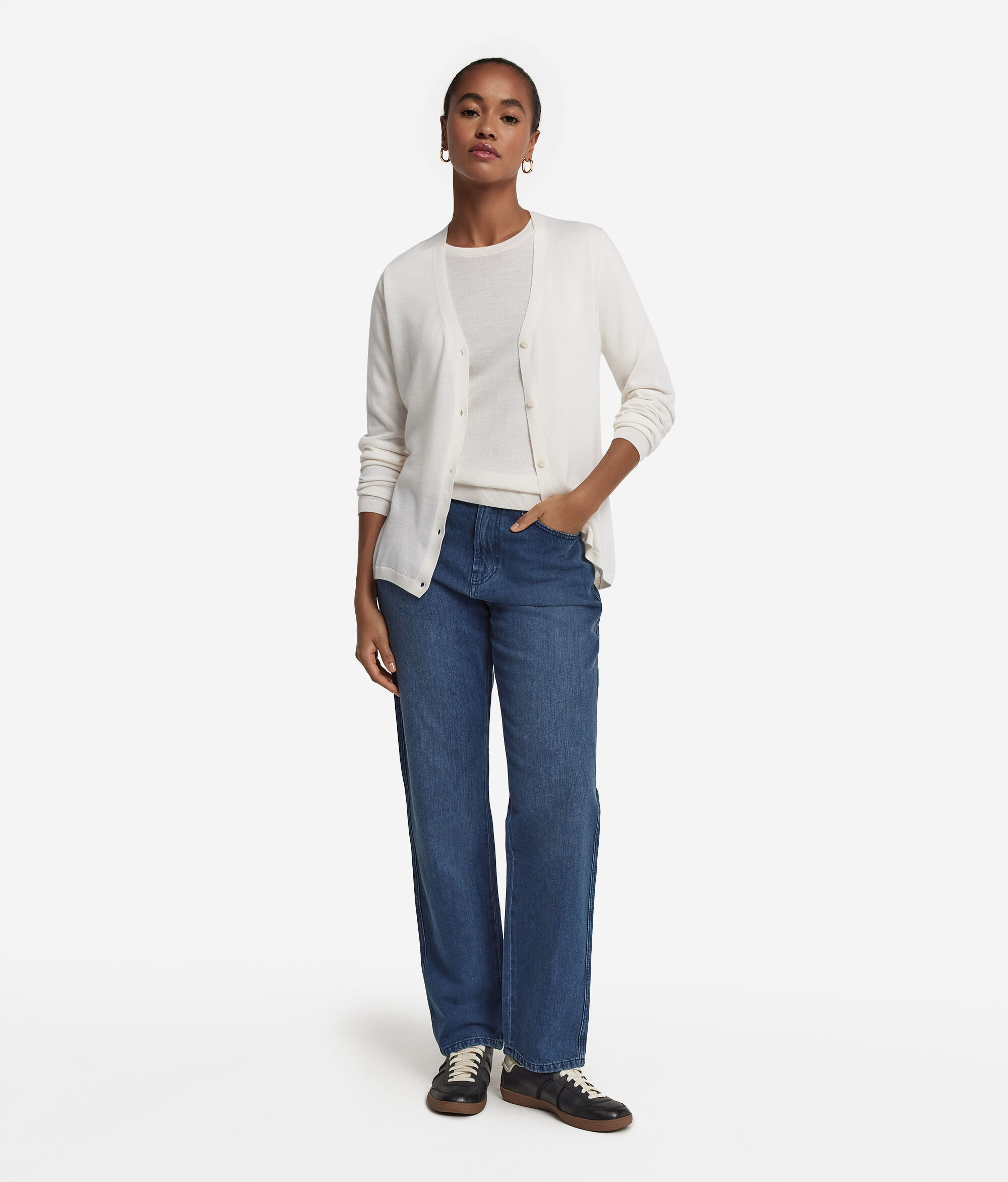 Ζακέτα με Λαιμόκοψη V από Ultrafine Cashmere