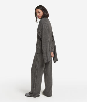 Κασκόλ από Ultrasoft Cashmere με σχέδιο με πλεξίδες και στρας