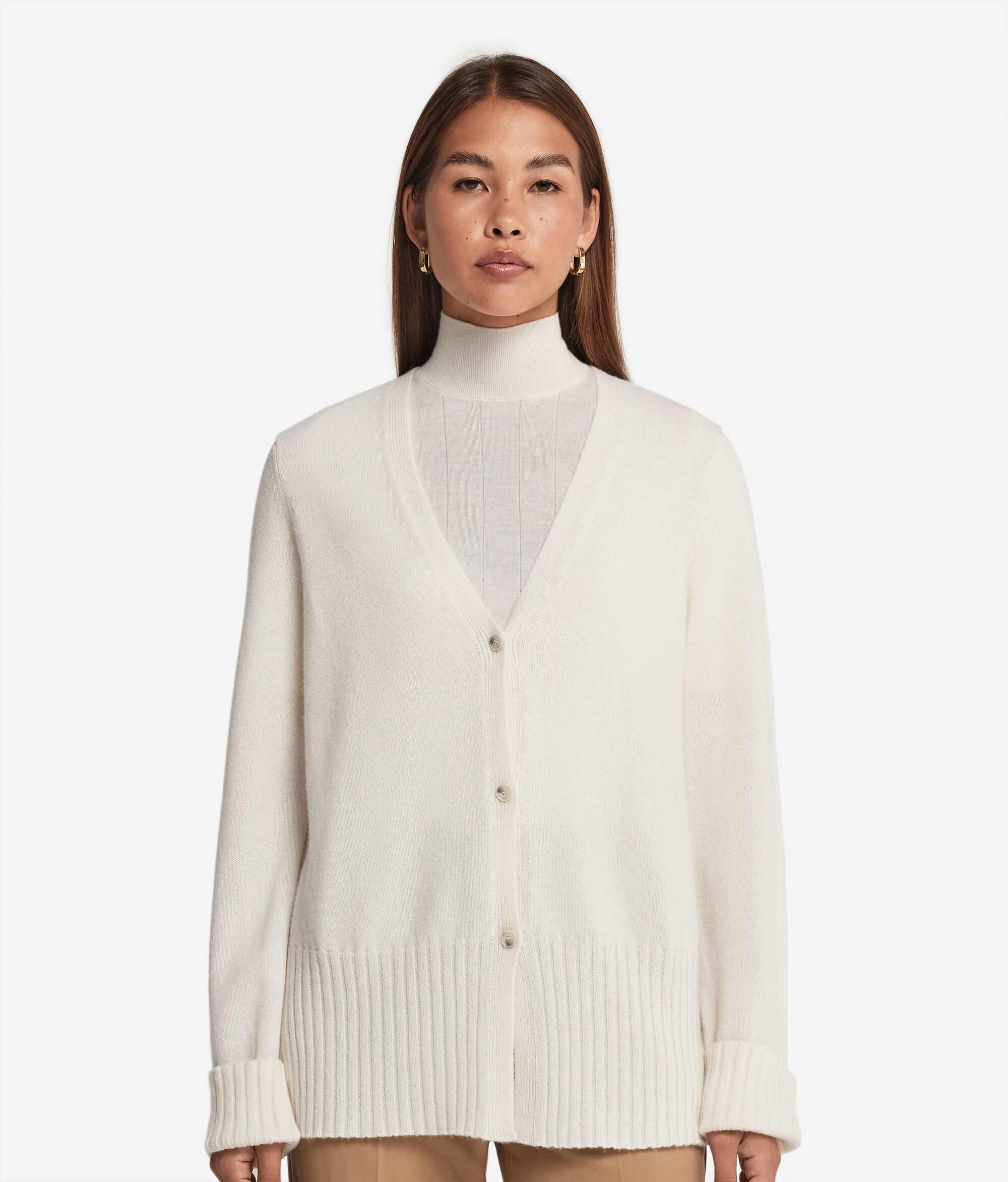Gilet à col V en cachemire ultra-doux