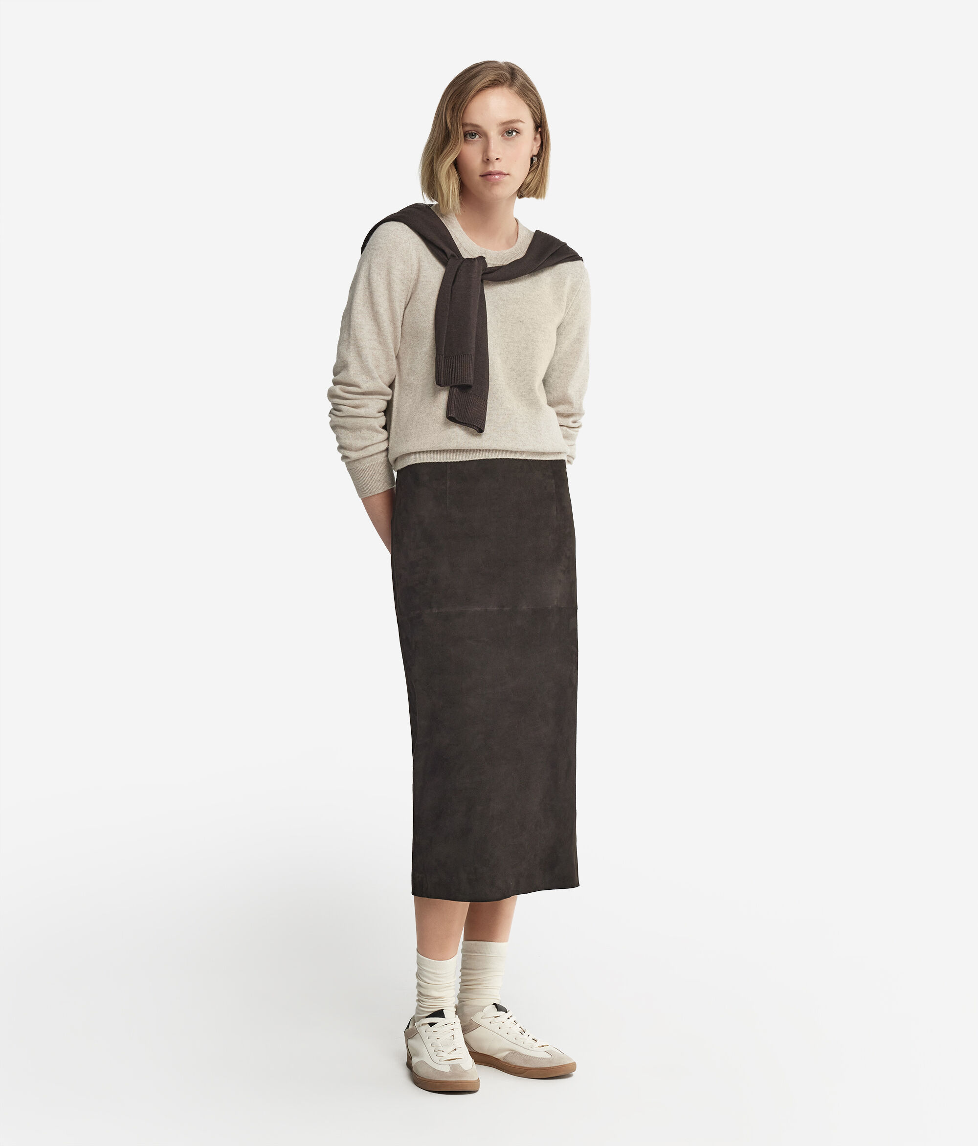 Jersei de coll rodó i màniga llarga de Cashmere Ultrasoft