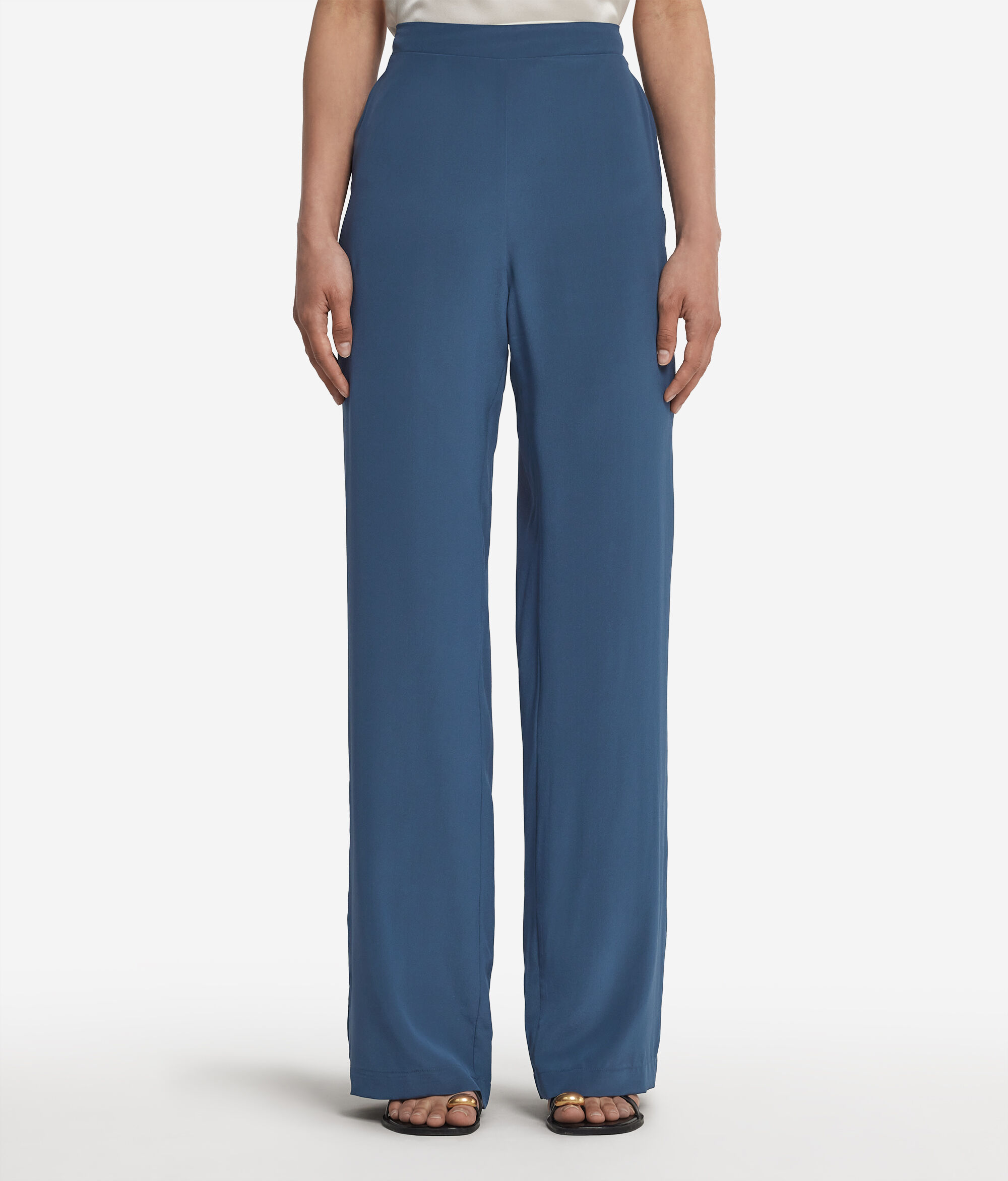 Wide Silk Trousers