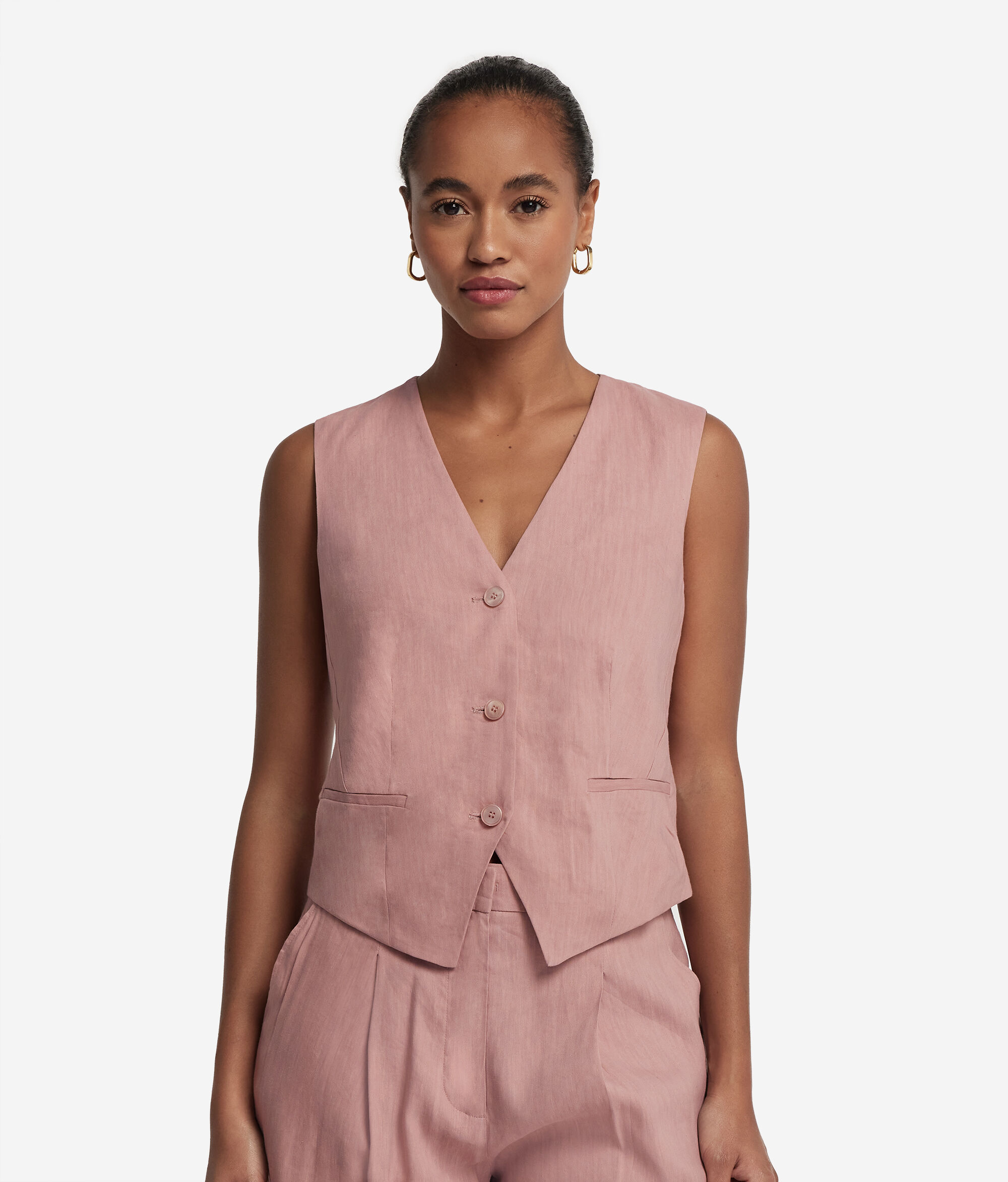 Linen and Viscose Gilet