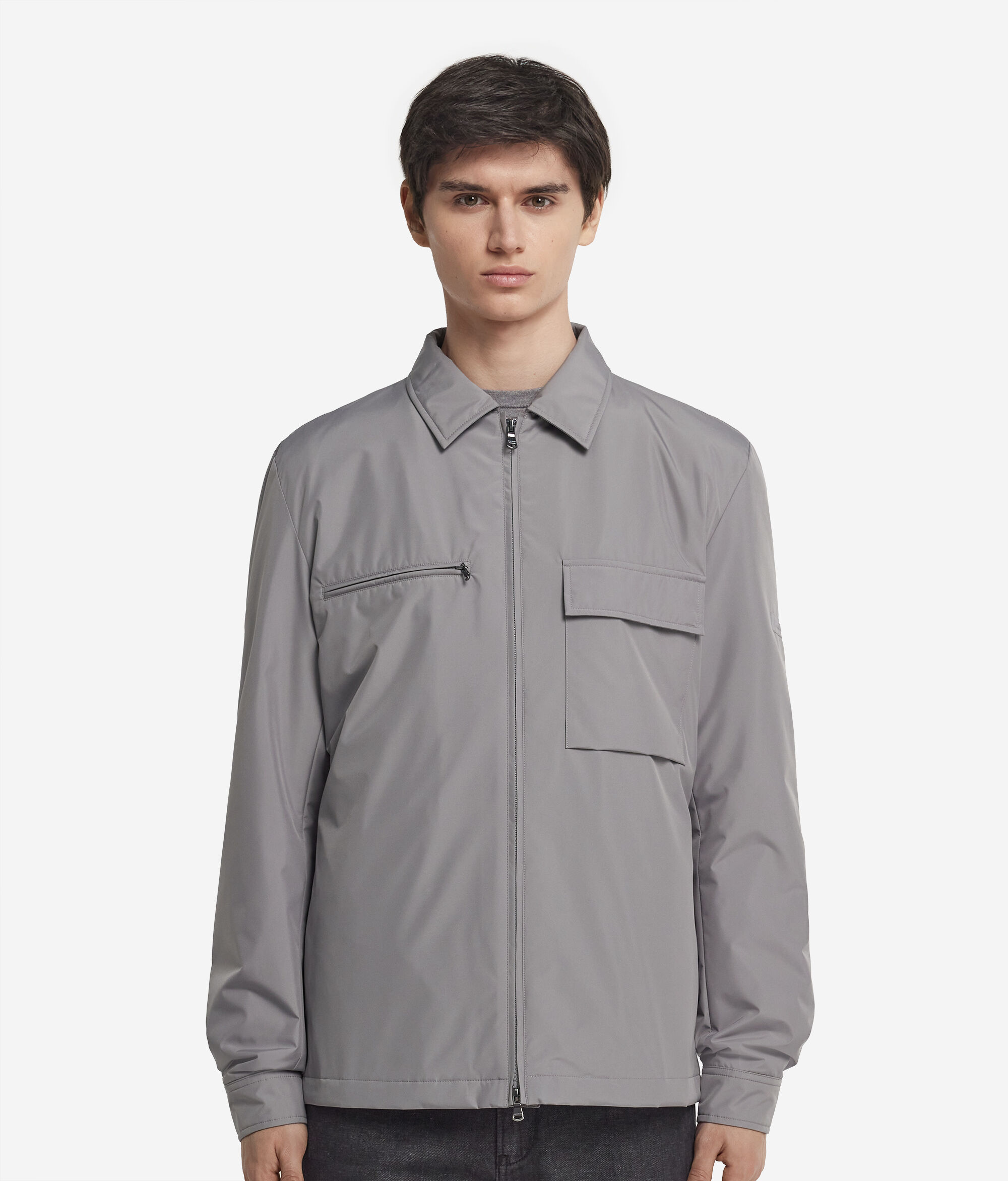 Funktions-Overshirt mit Reißverschluss