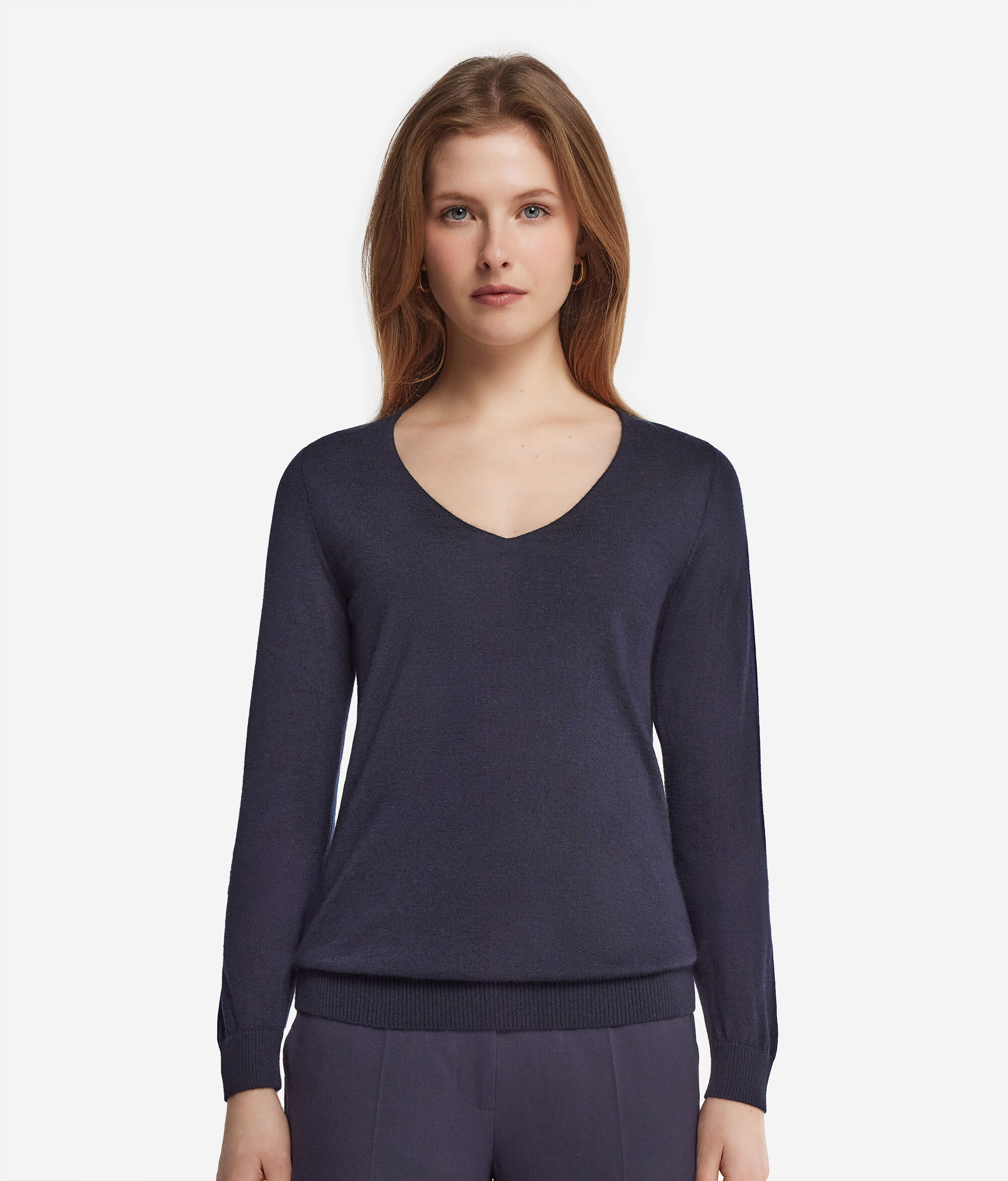 Ultrafine Cashmere V-Neck Sweater