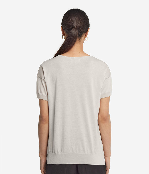 Джемпер из шелка и хлопка