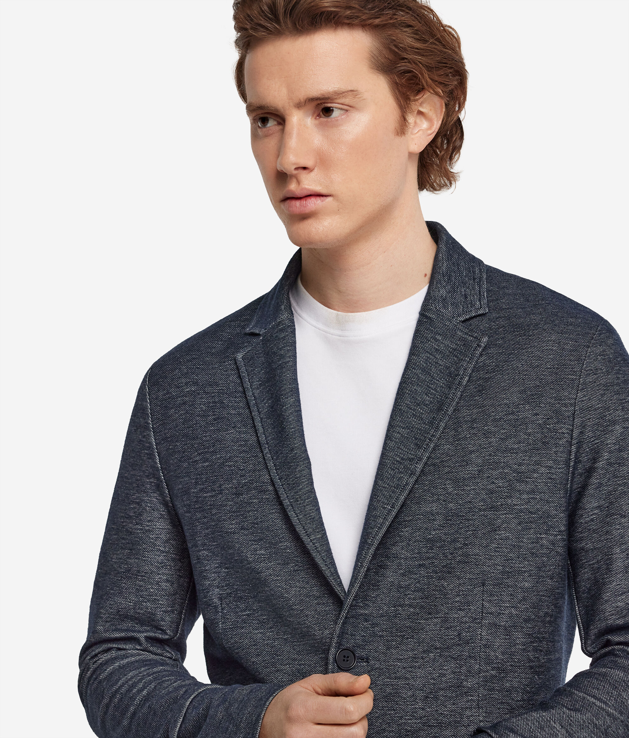 Denim-effect Jersey Jacket