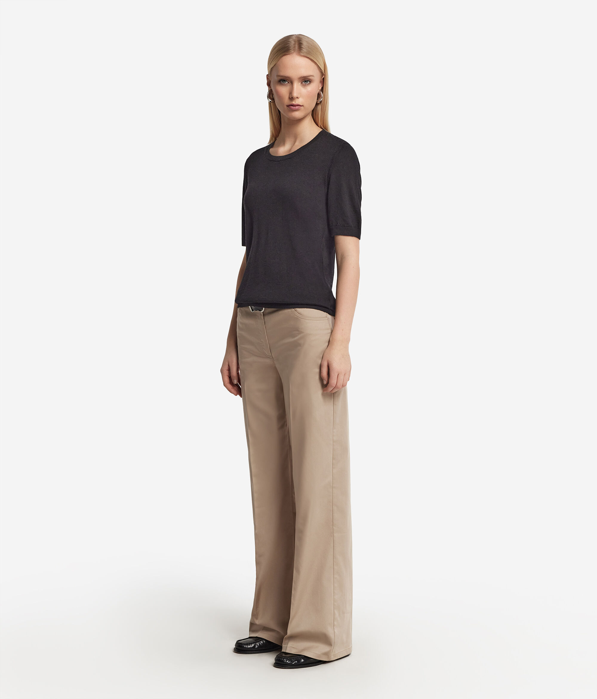 Palazzo Trousers in Cotton