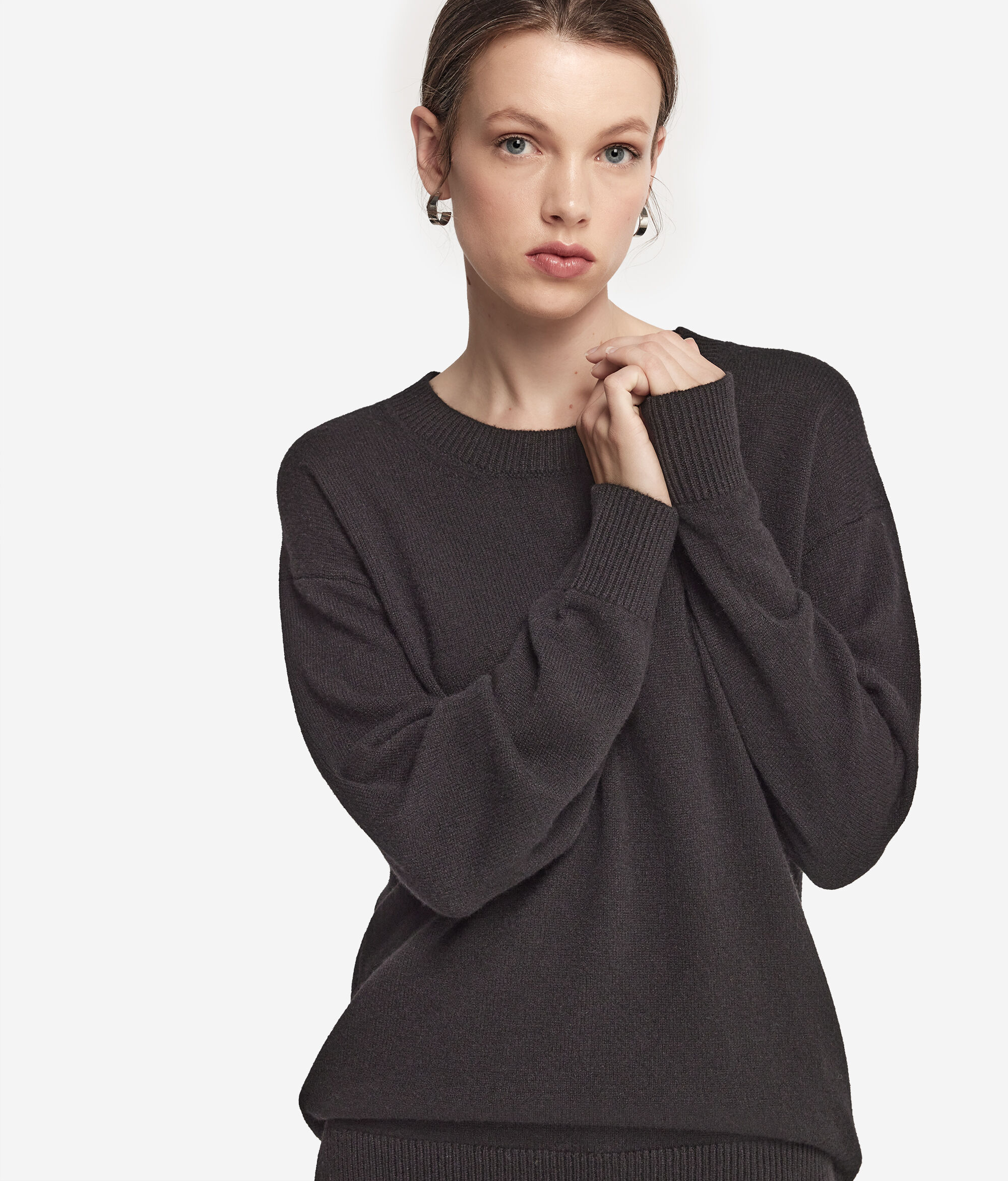 Pull femme en cachemire ultra-doux à col rond
