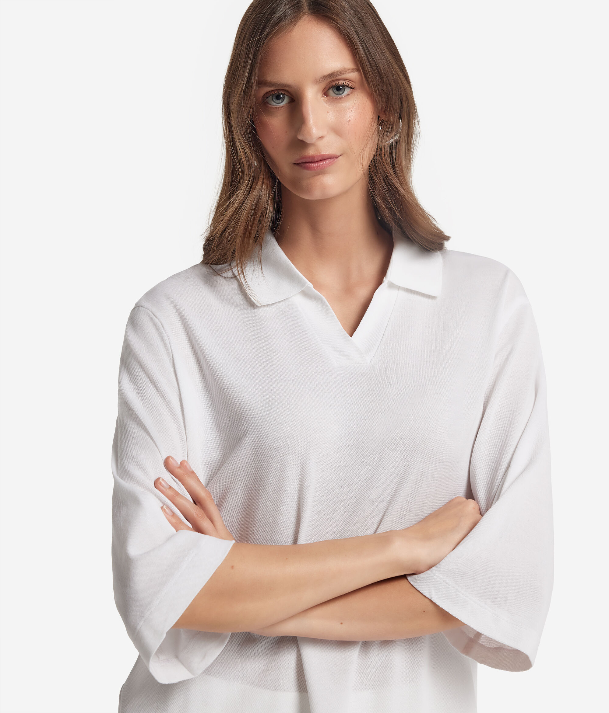 Cotton Piqué and Silk Polo